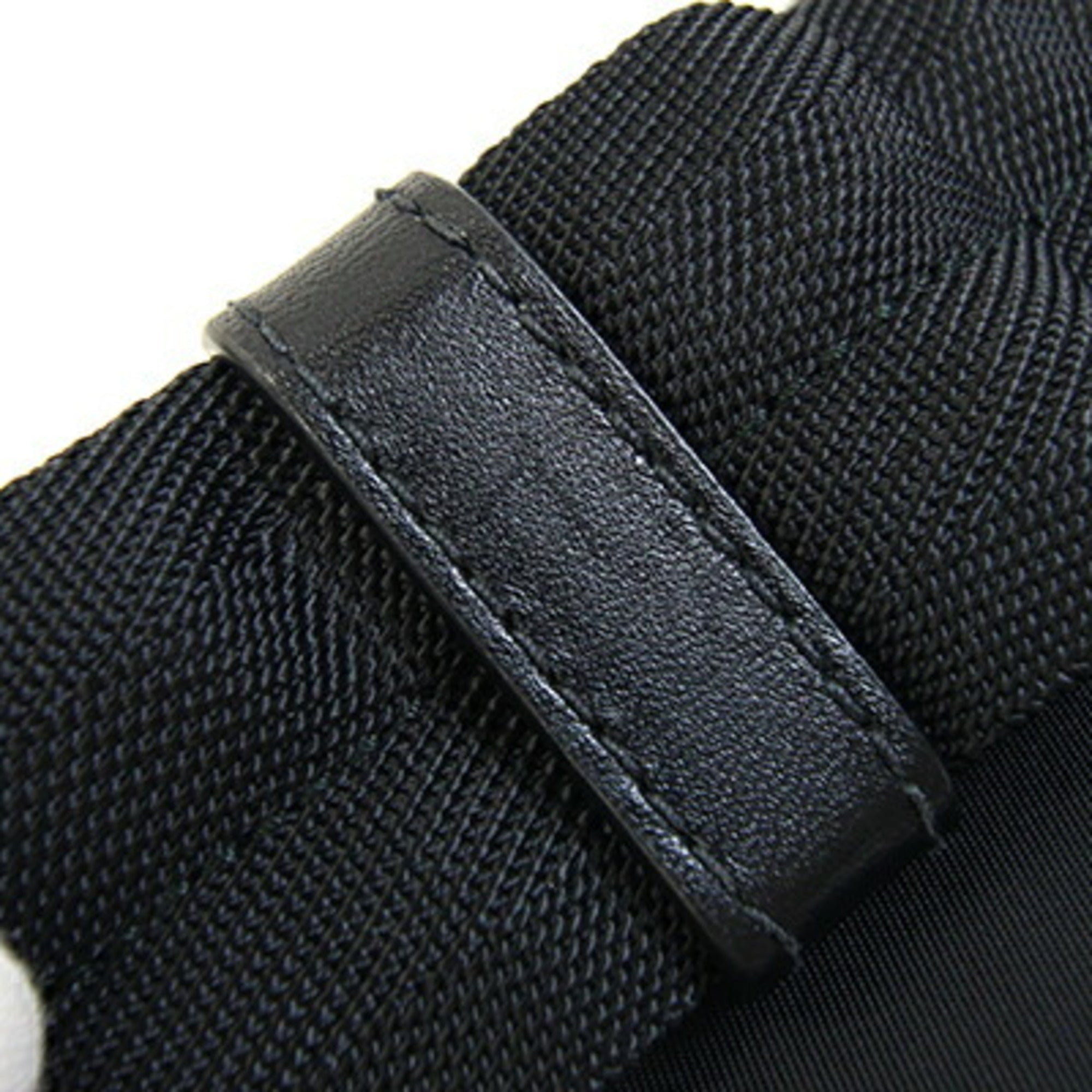 Prada Black Nylon Leather Sling Bag (Pre-Owned)