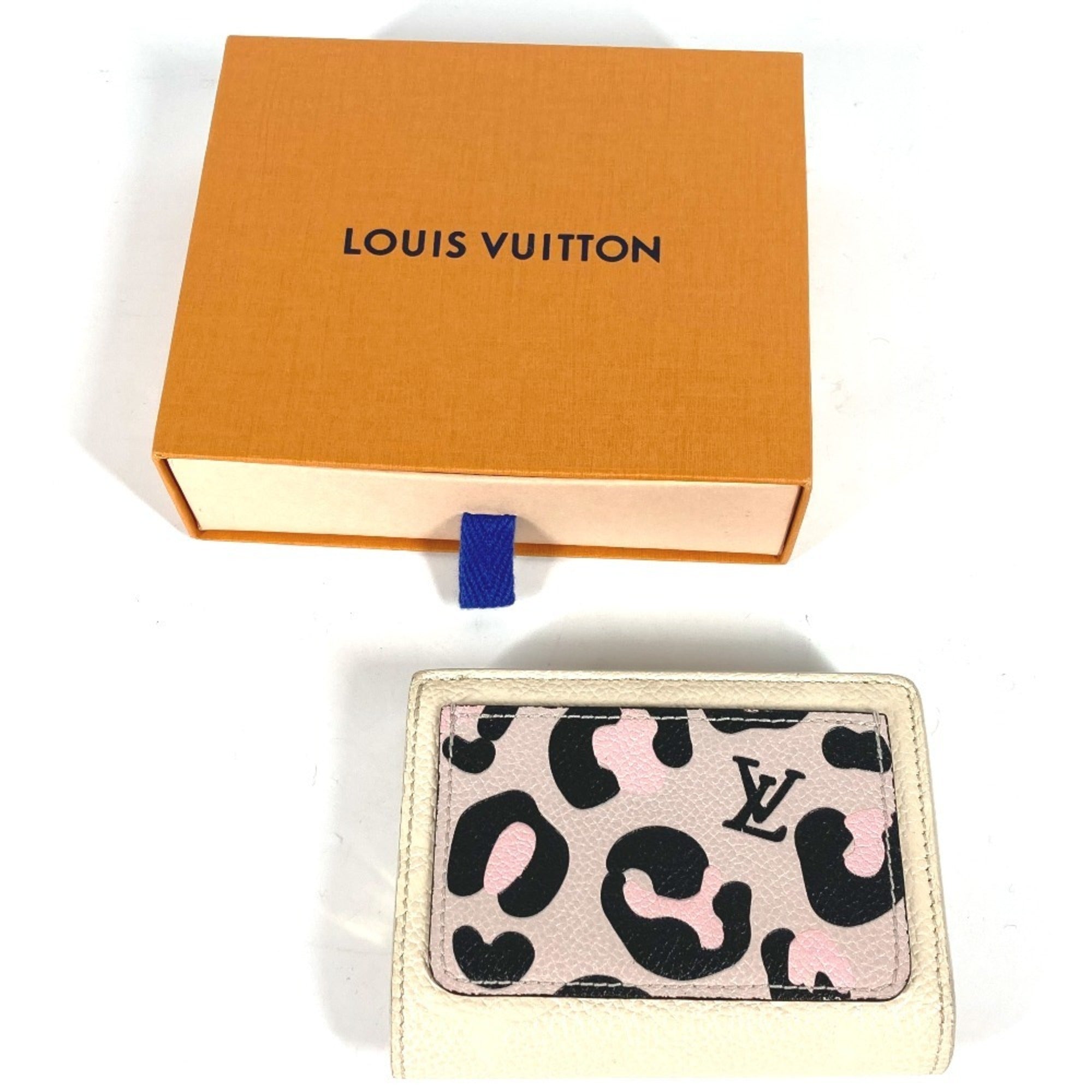 Louis Vuitton Monogram Empreinte Beige Leopard Monogram Empreinte Bill Wallet (Bi-Fold) (Pre-Owned)