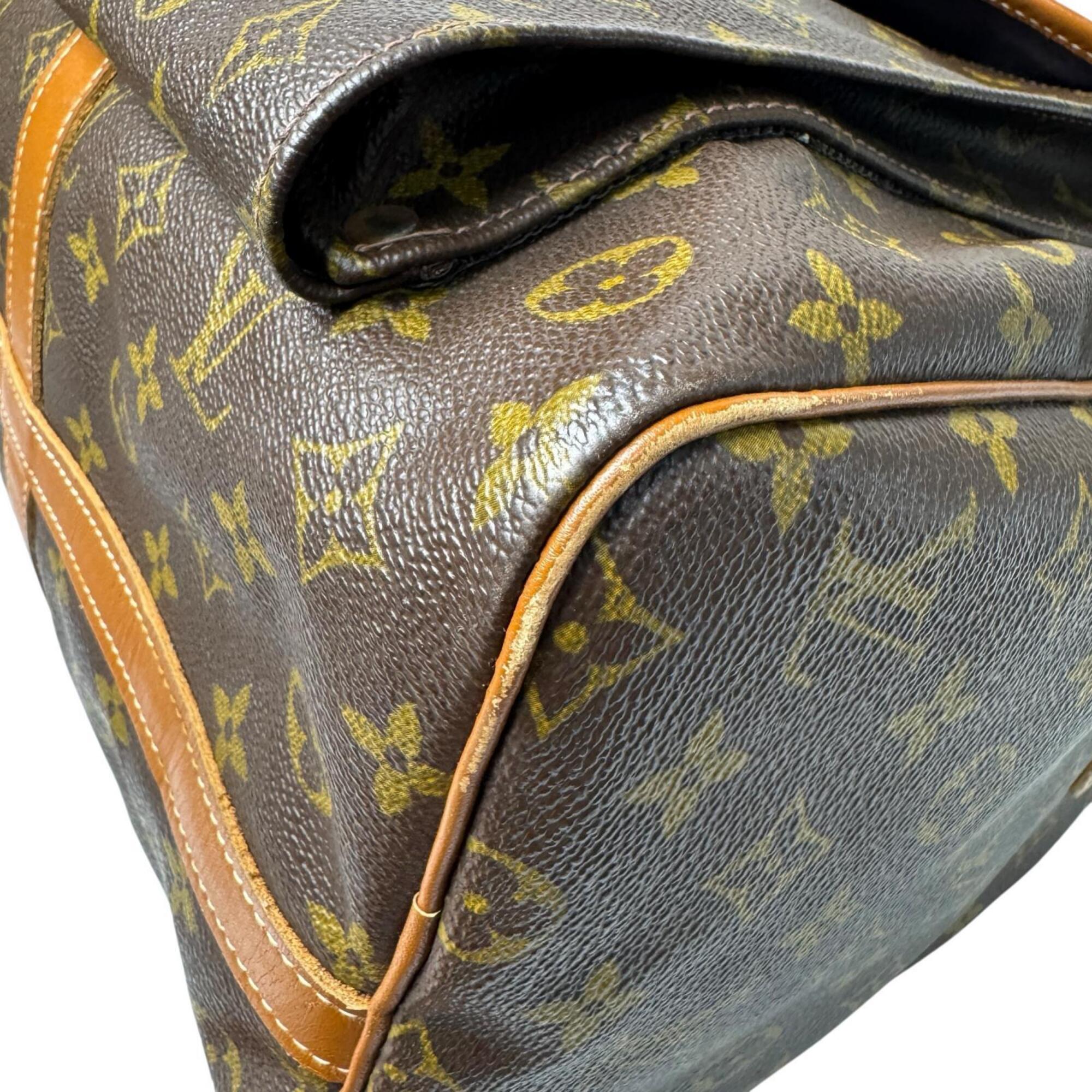 Louis Vuitton Brown Leather Pvc Boston Bag (Pre-Owned)