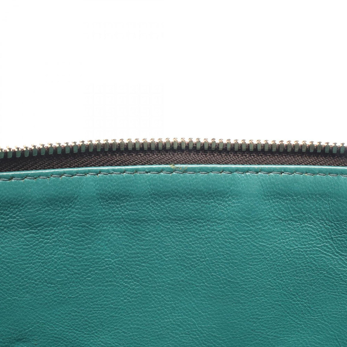 Bvlgari Brown Green Leather Handbag (Pre-Owned)