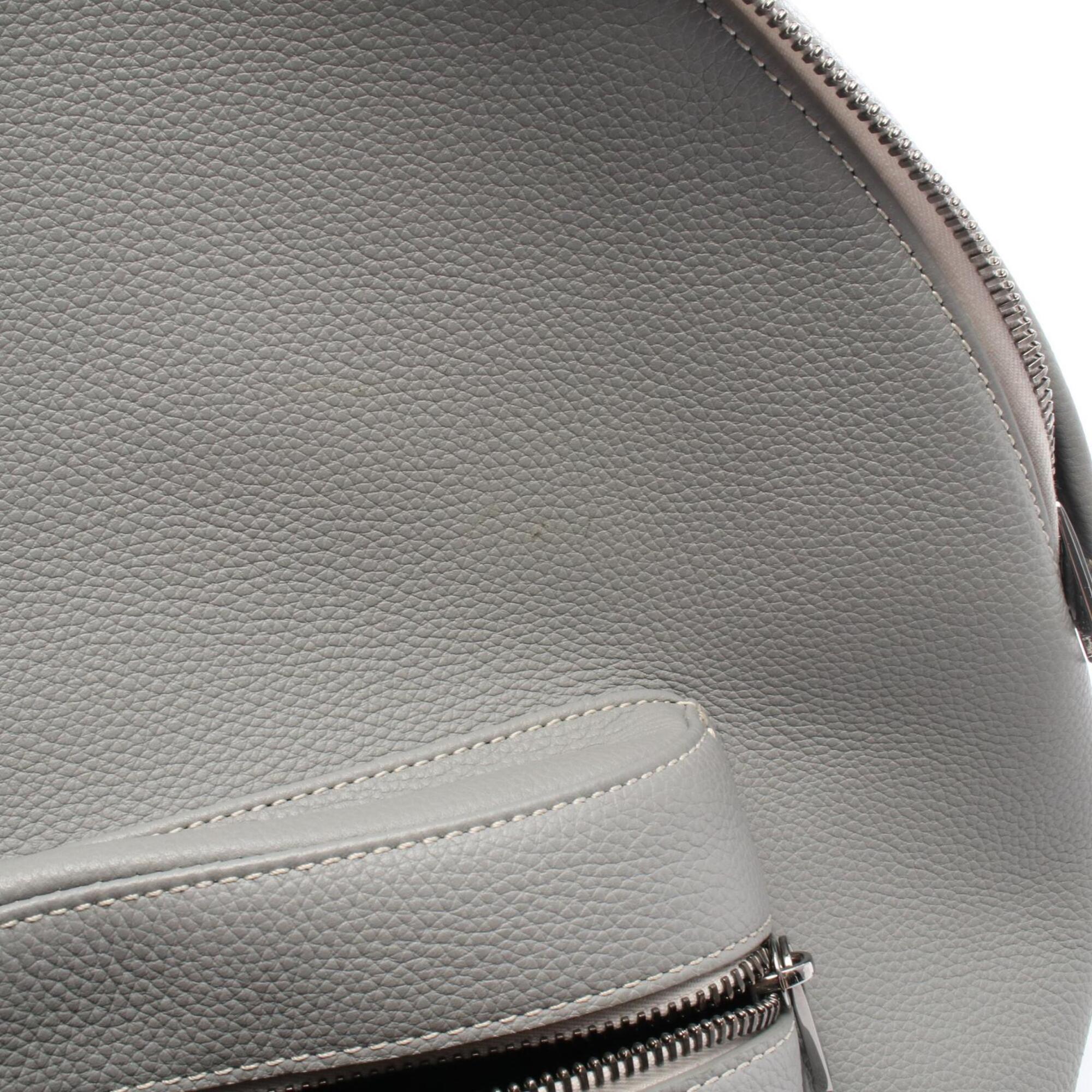 Christian Dior Gray Leather Backpack (Pre-Owned)