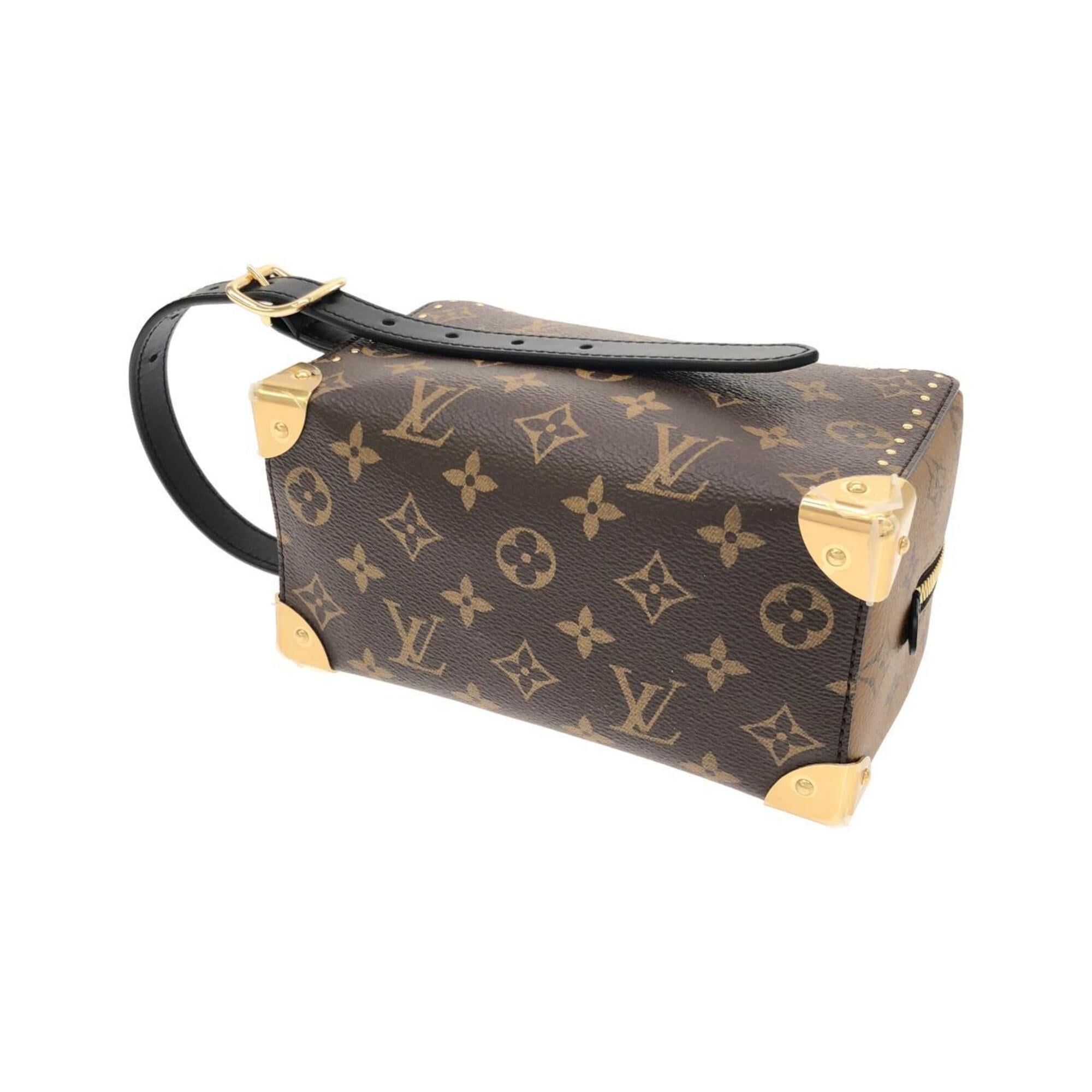 Louis Vuitton Marron Coated Canvas Handbag Pouch (Pre-Owned)
