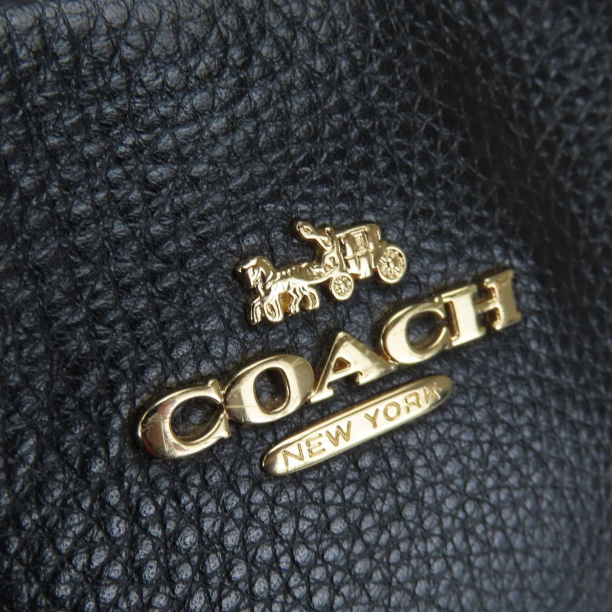 Coach Signature Black Dark Brown Pvc Leather Backpack (Pre-Owned)