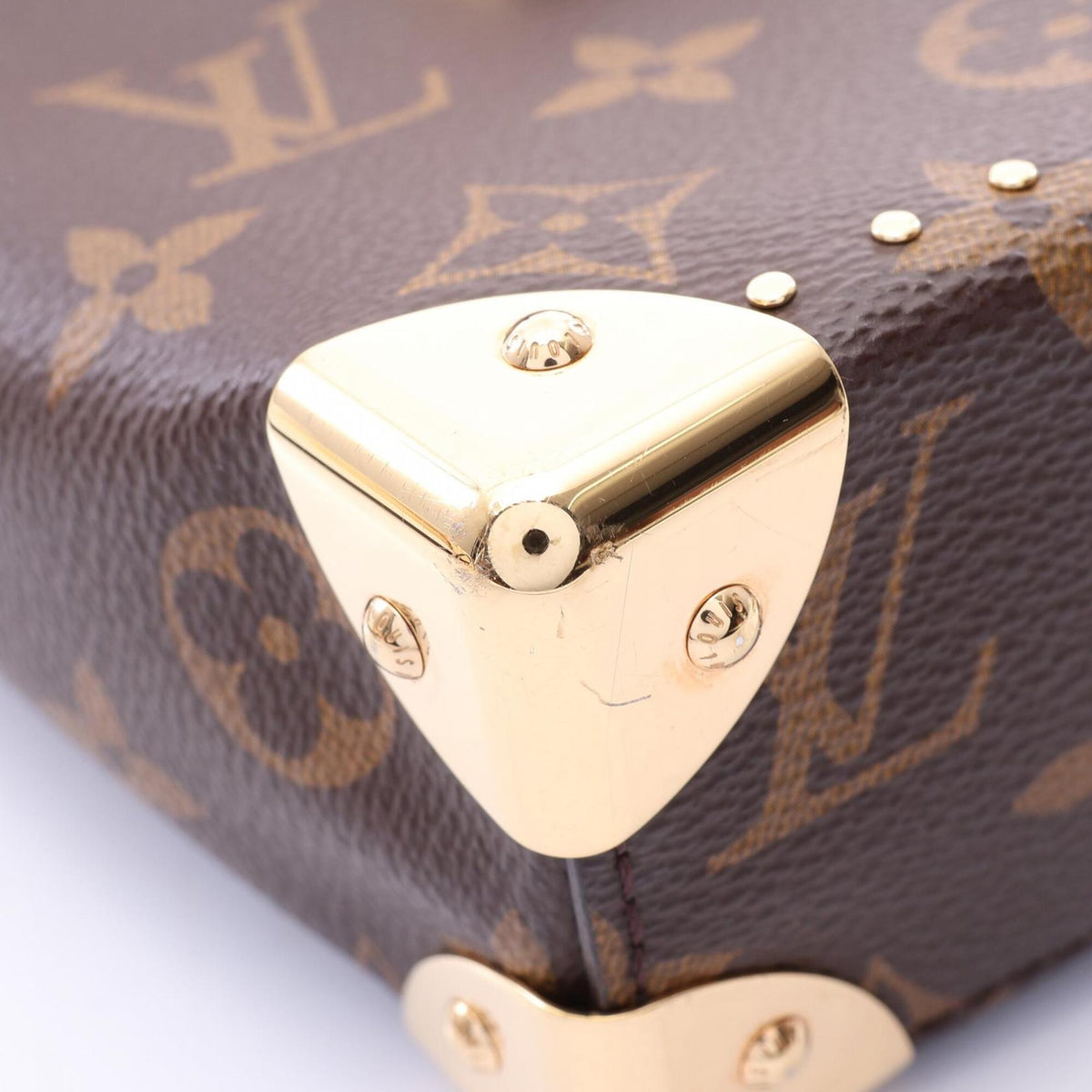 Louis Vuitton Brown Monogram Reverse Coated Canvas Leather Pvc Handbag (Pre-Owned)