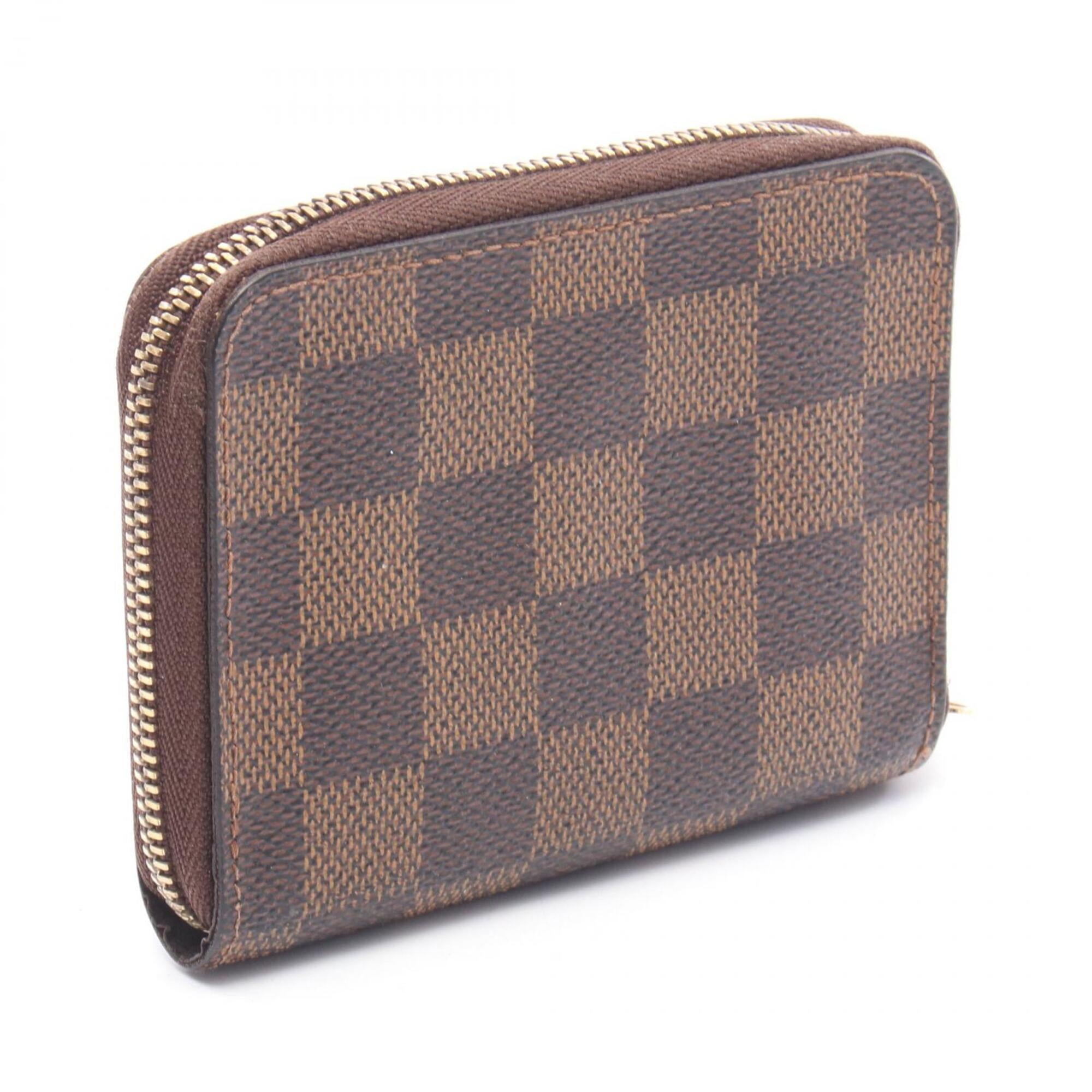 Louis Vuitton Brown Ebene Coated Canvas Damier Canvas Middle Wallet (Bi-Fold) (Pre-Owned)