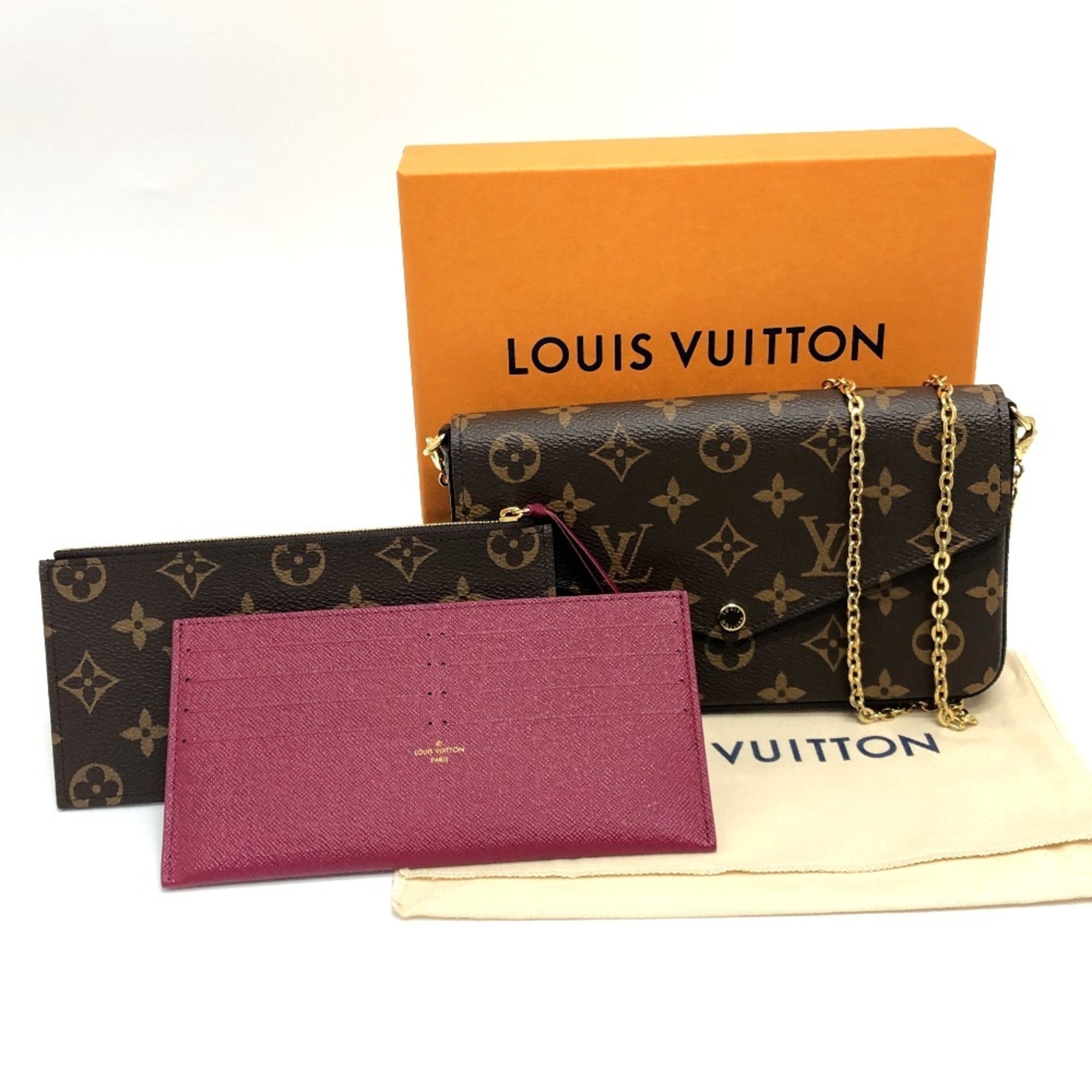 Louis Vuitton Brown Monogram Pochette Pouch Shoulder Bag (Pre-Owned)
