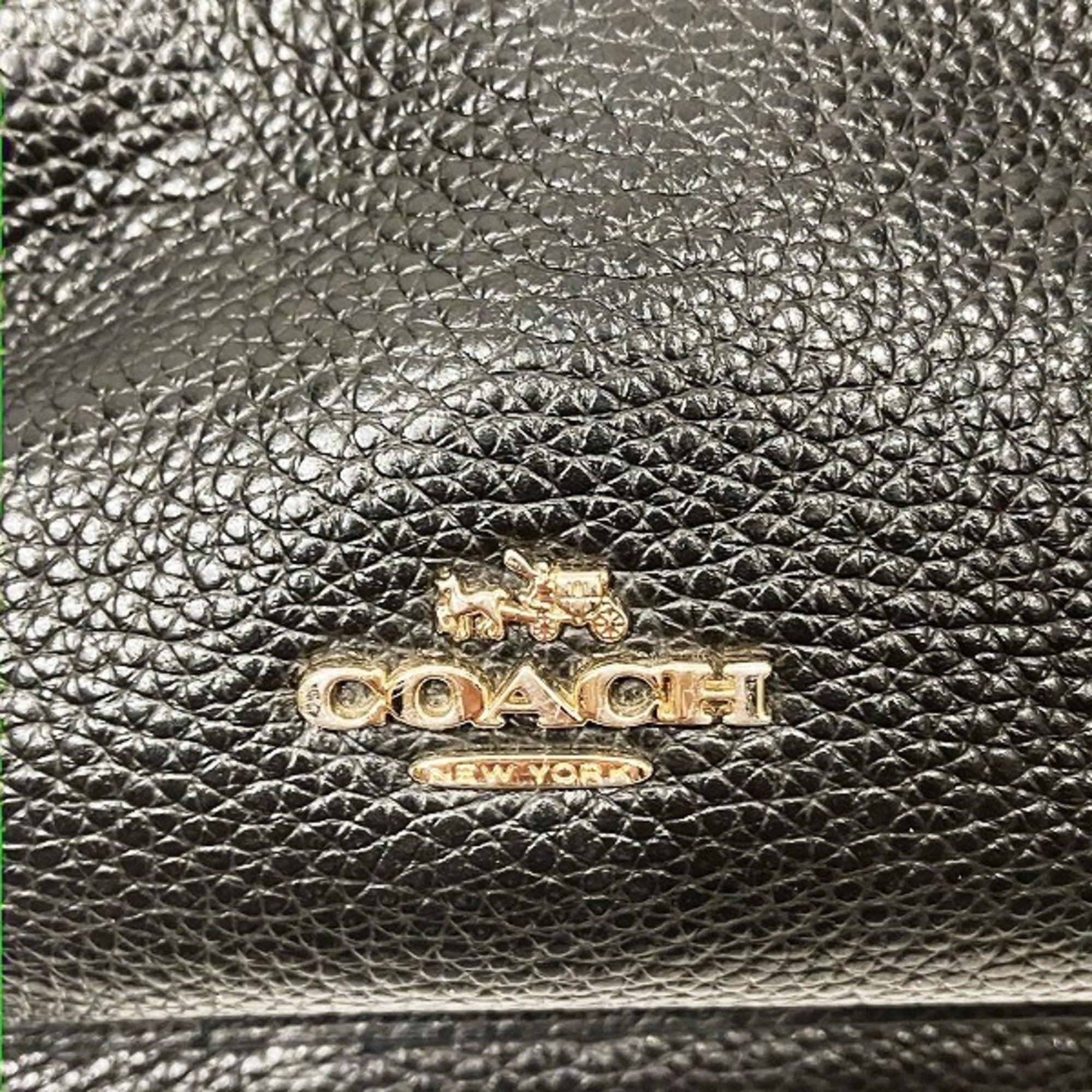 Coach Black Leather Backpack (Pre-Owned)
