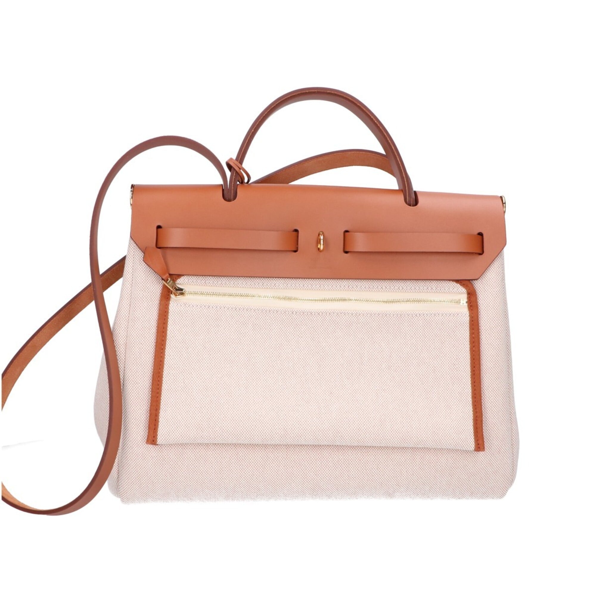 Hermes Fauve Toile H Handbag Shoulder Bag (Pre-Owned)