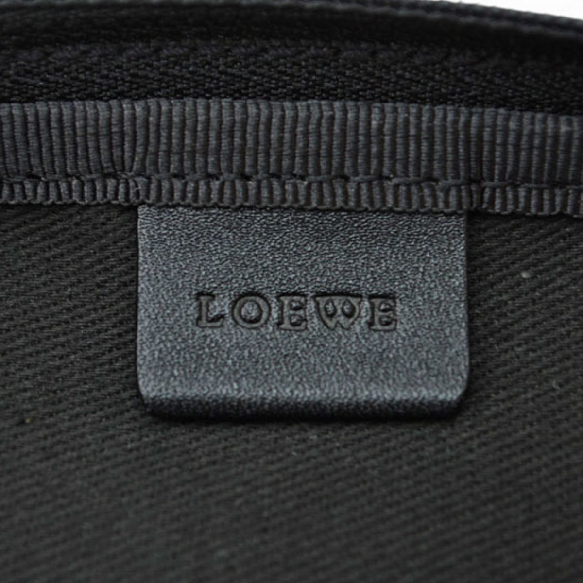 Loewe Beige Black Canvas Pouch (Pre-Owned)