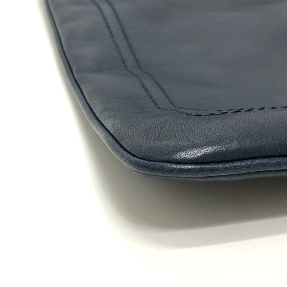 Bally Navy Leather Handbag Shoulder Bag (Pre-Owned)
