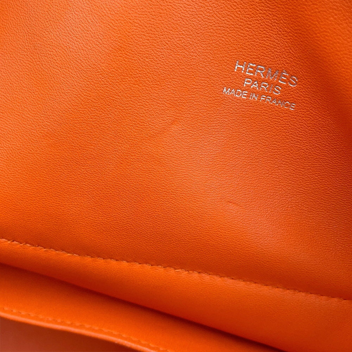 Hermes Bolide Orange Taurillon Clemence Leather Handbag Shoulder Bag (Pre-Owned)