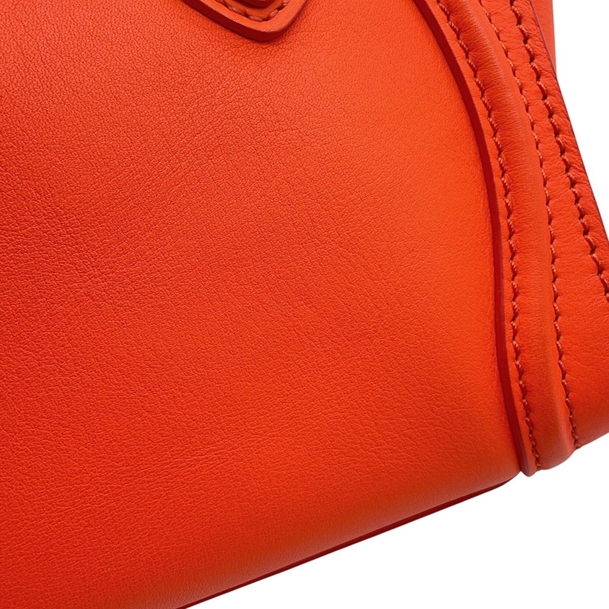 Celine Orange Leather Handbag Shoulder Bag (Pre-Owned)