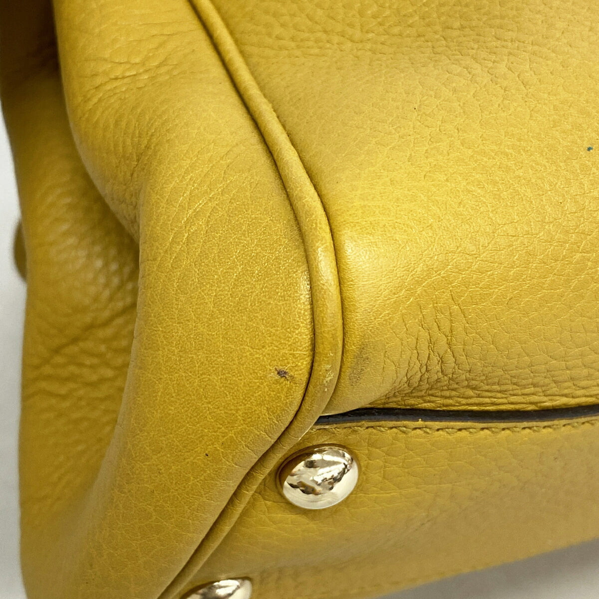Gucci Yellow Leather Handbag (Pre-Owned)