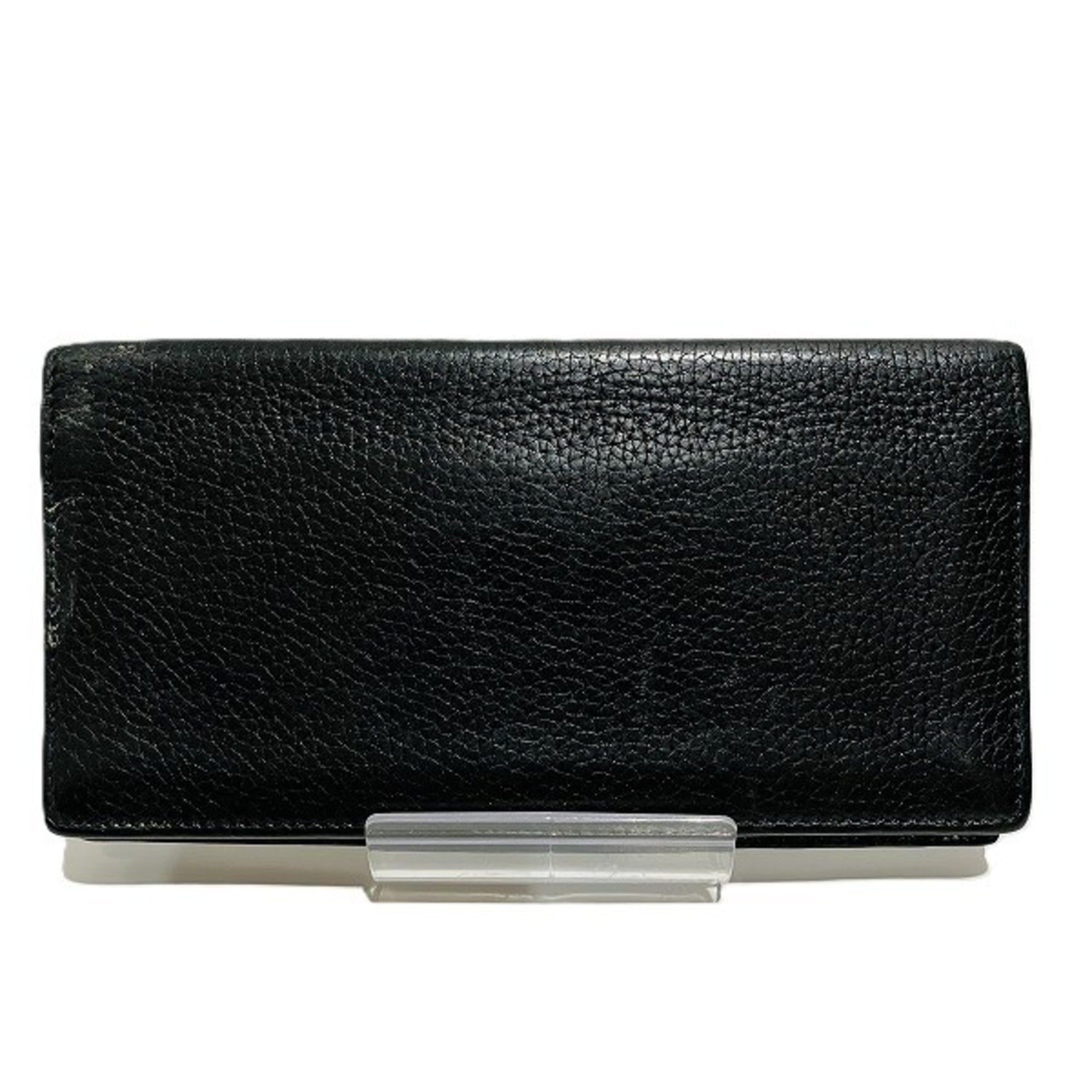 Gucci Black Leather Long Bill Wallet (Bi-Fold) (Pre-Owned)