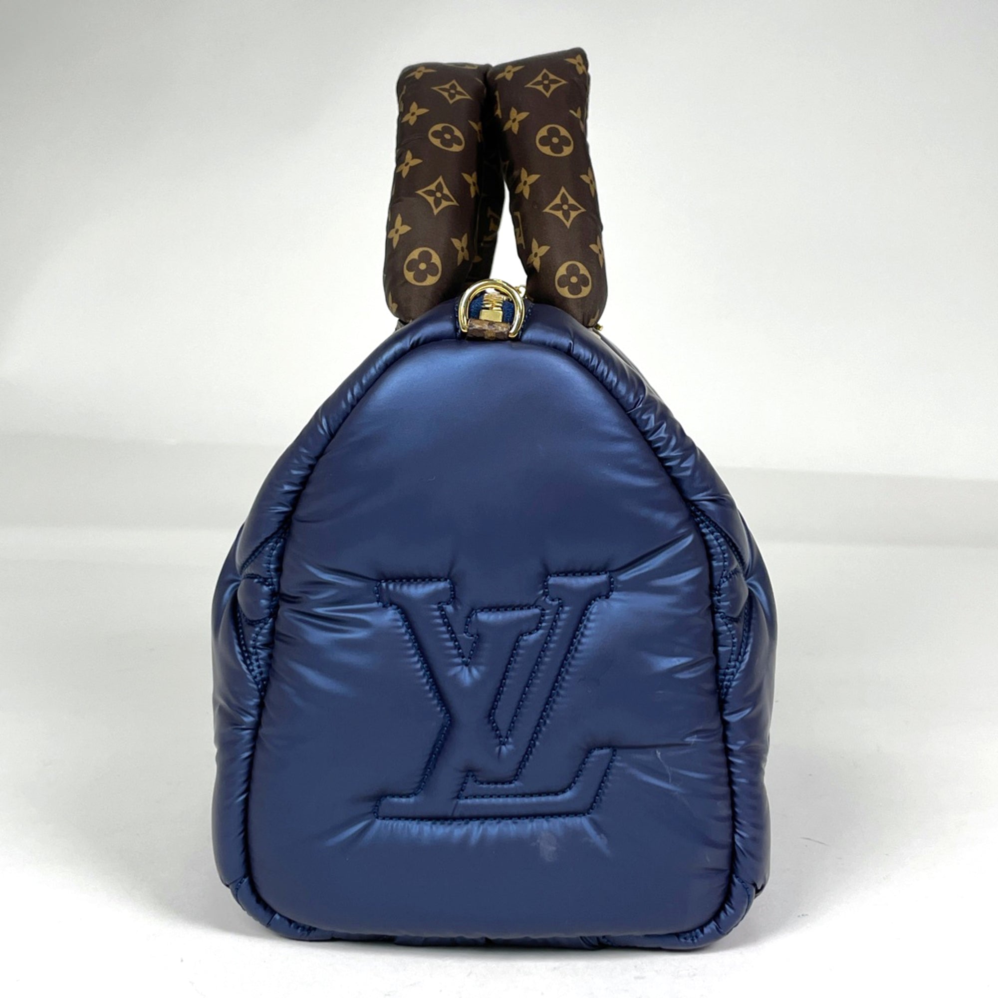 Louis Vuitton Blue Monogram Nylon Handbag Shoulder Bag (Pre-Owned)