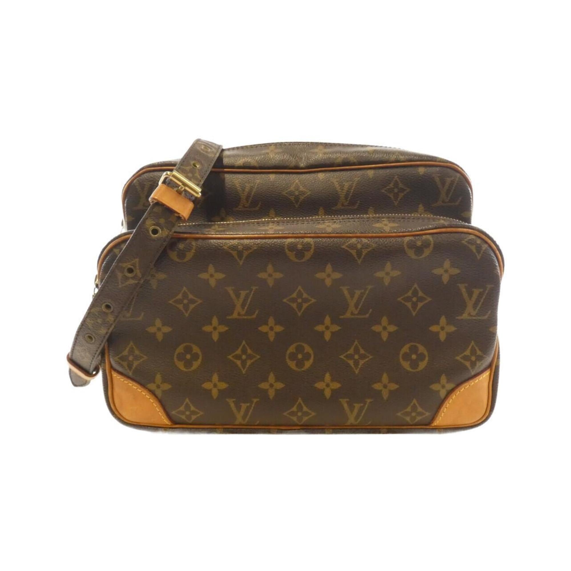 Louis Vuitton Marron Coated Canvas Shoulder Bag (Pre-Owned)