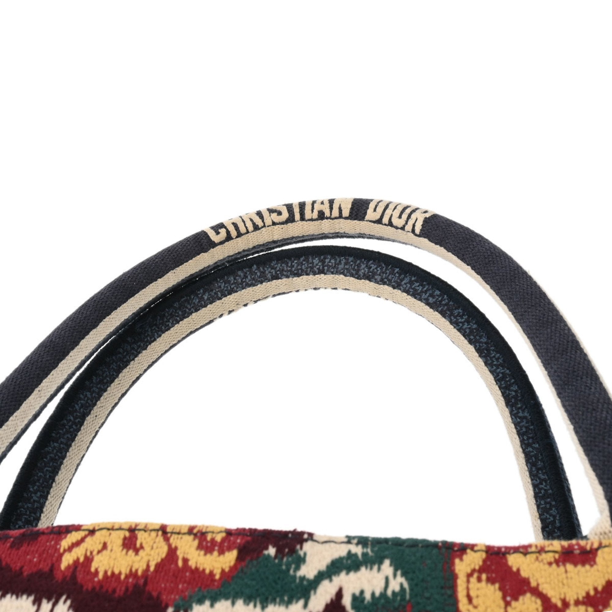 Christian Dior Multi-Color Jacquard Tote Bag (Pre-Owned)