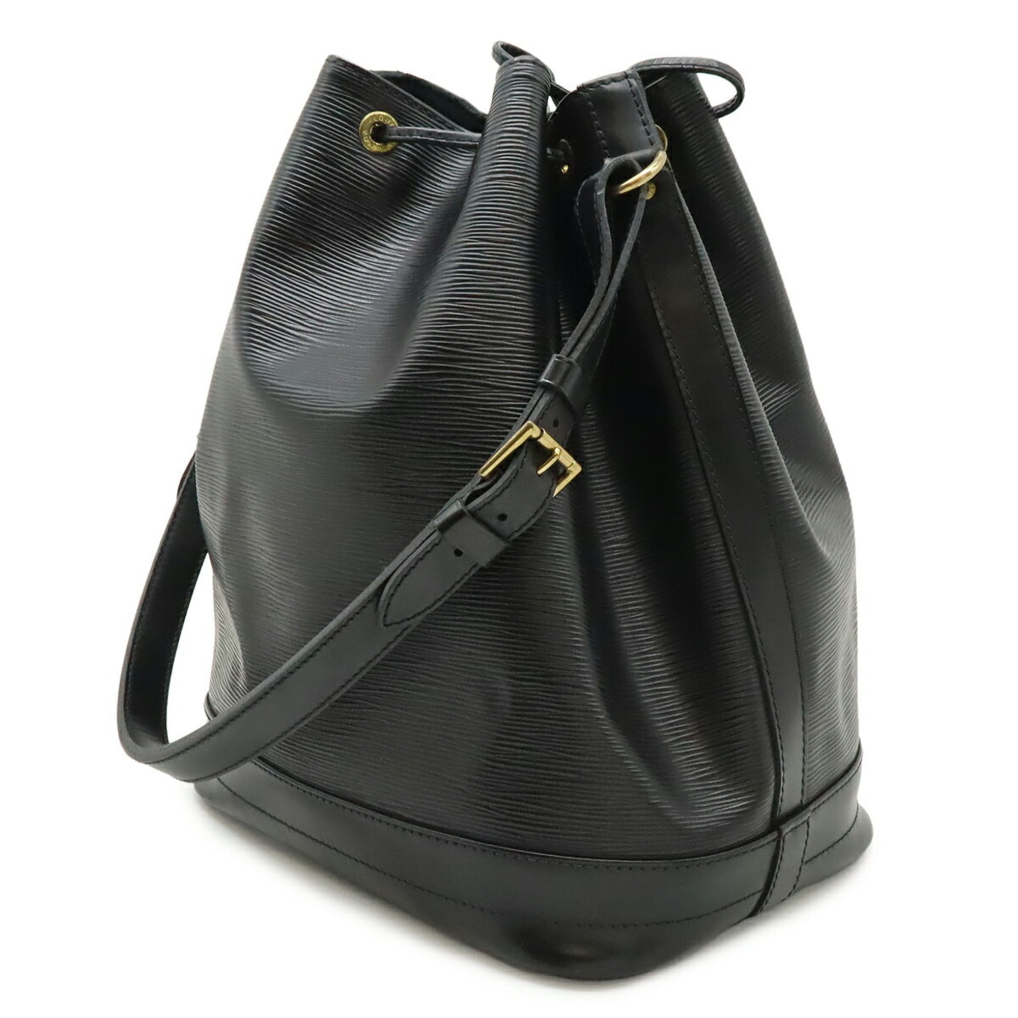 Louis Vuitton Black Noir Epi Leather Shoulder Bag (Pre-Owned)