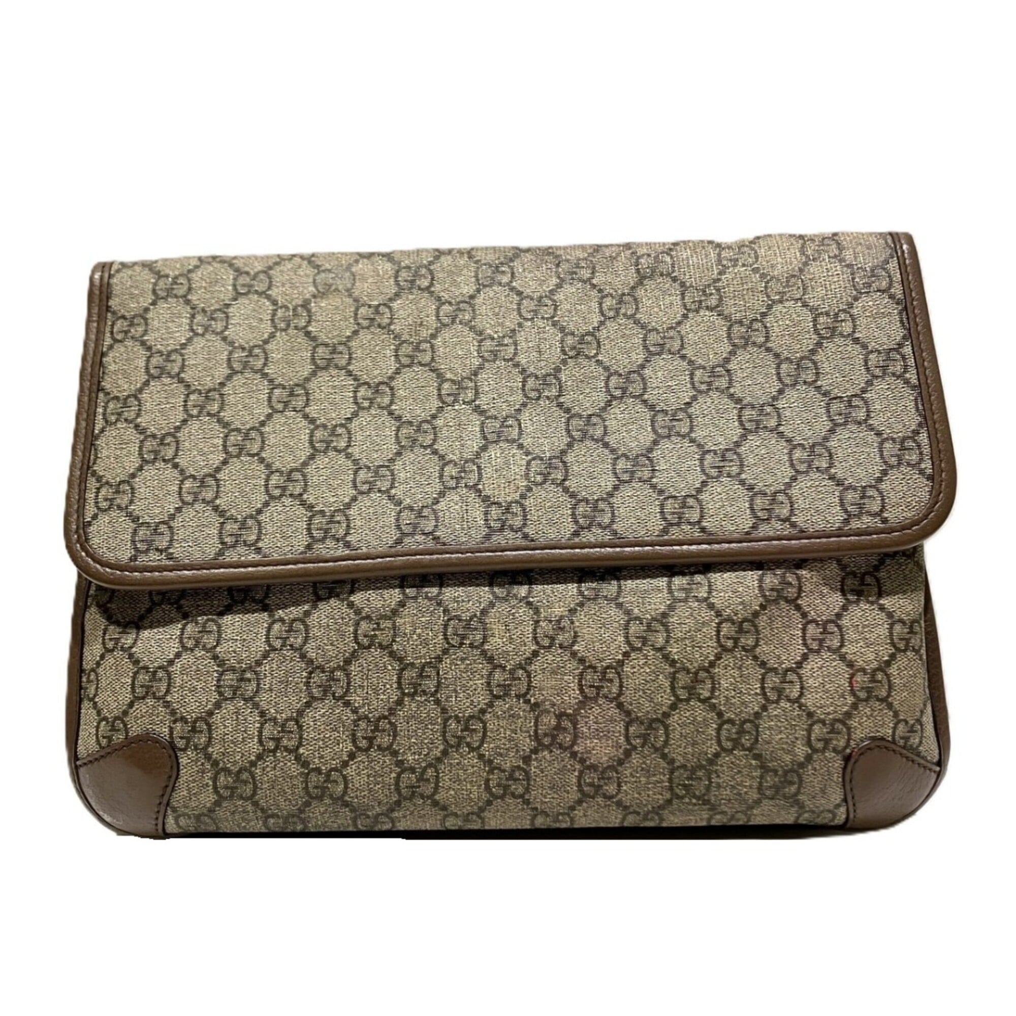 Gucci Beige Gg Supreme Messenger Bag Shoulder Bag (Pre-Owned)