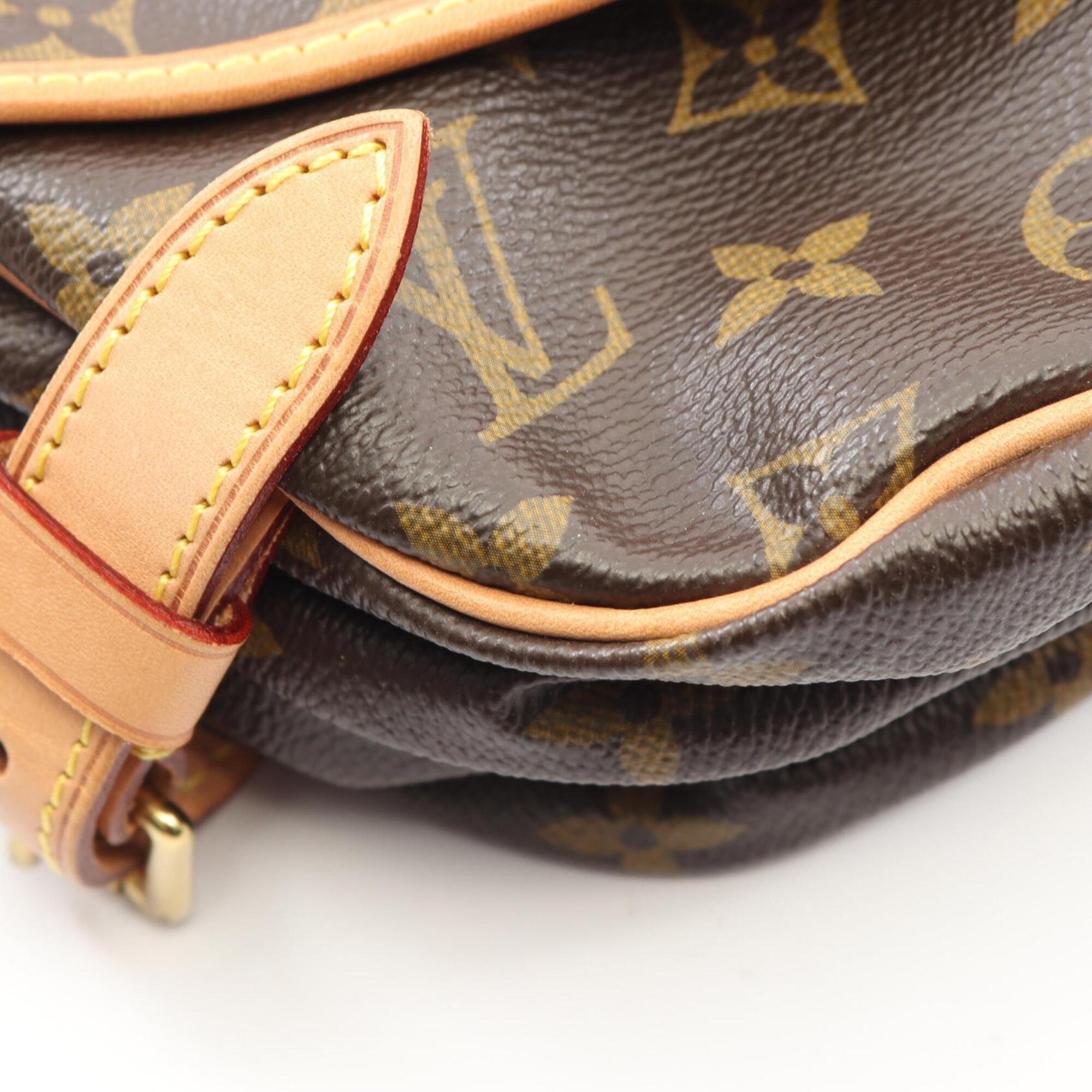 Louis Vuitton Brown Coated Canvas Pvc Monogram Leather Handbag Shoulder Bag (Pre-Owned)