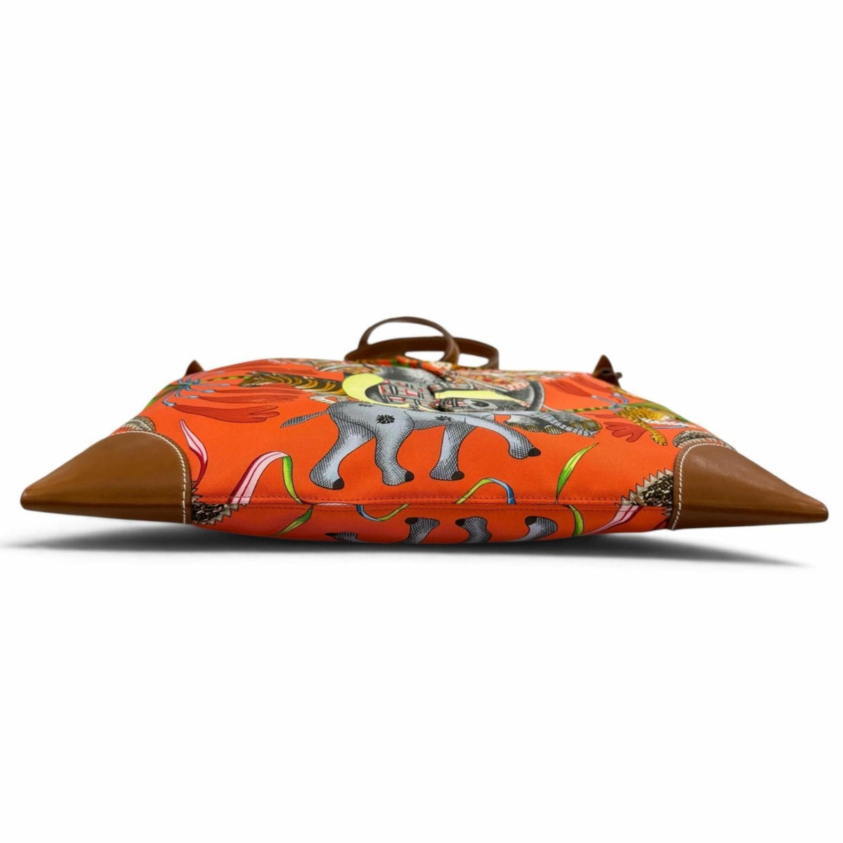 Hermes Fauve Orange Poppy Silk Shoulder Bag (Pre-Owned)