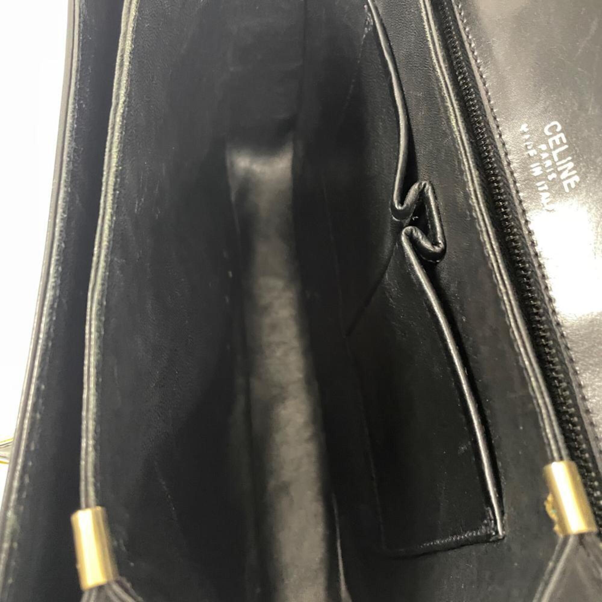 Celine Black Leather Shoulder Bag (Pre-Owned)