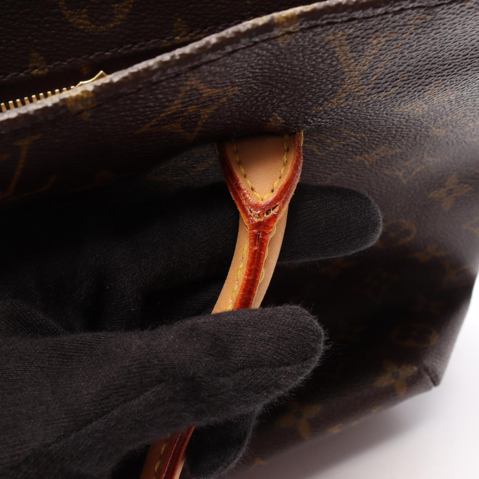 Louis Vuitton Brown Pvc Leather Handbag Tote Bag (Pre-Owned)