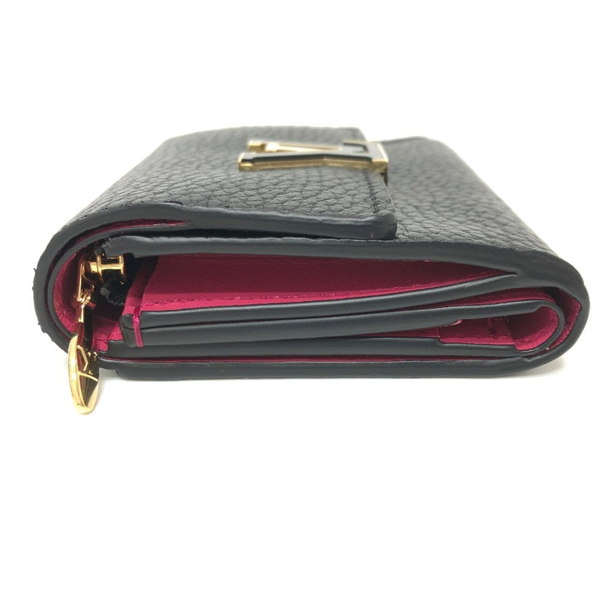 Louis Vuitton Bicolor Black Noir Pink Leather Coin Purse/Coin Case (Pre-Owned)