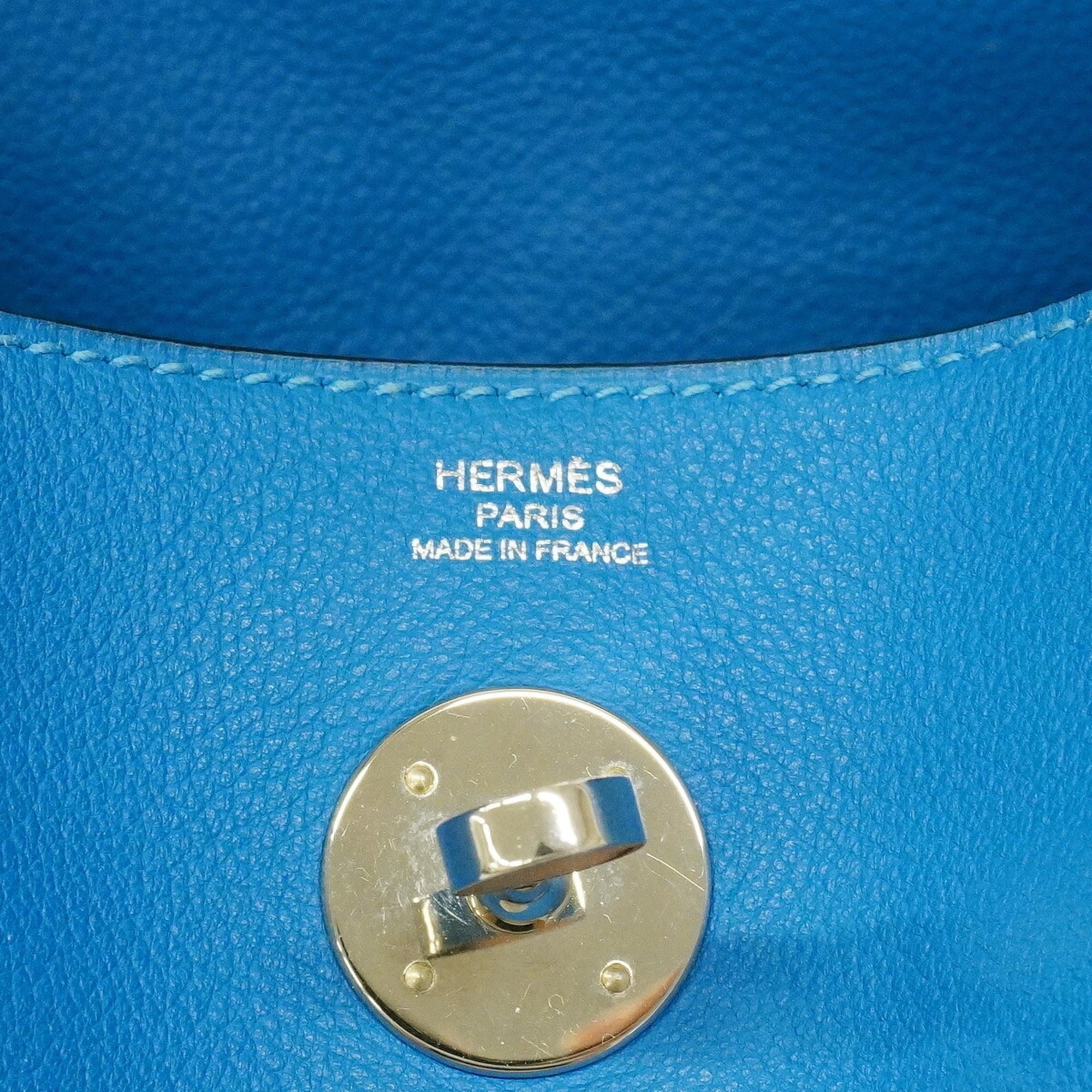 Hermes Blue Handbag (Pre-Owned)