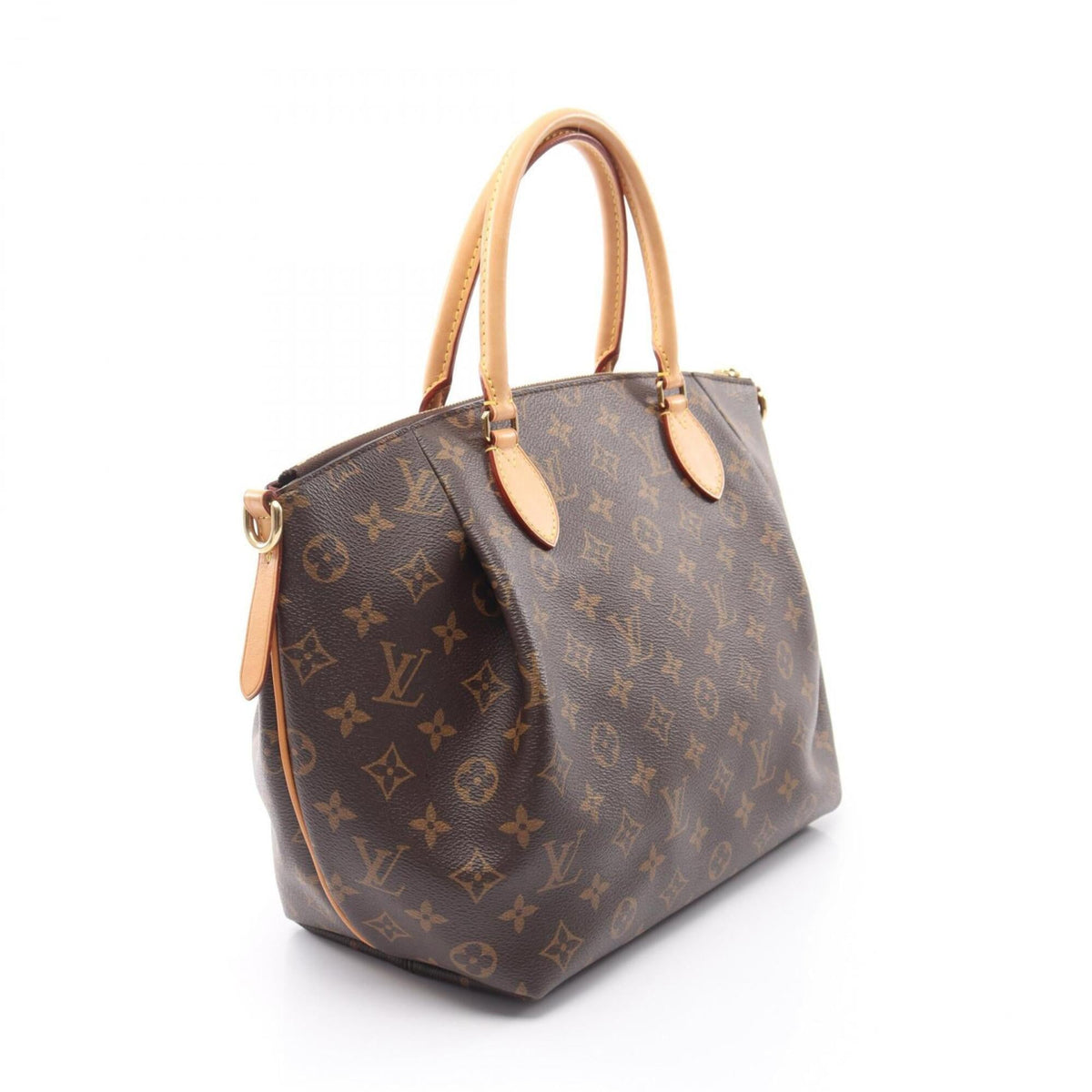 Louis Vuitton Monogram Brown Coated Canvas Leather Handbag (Pre-Owned)