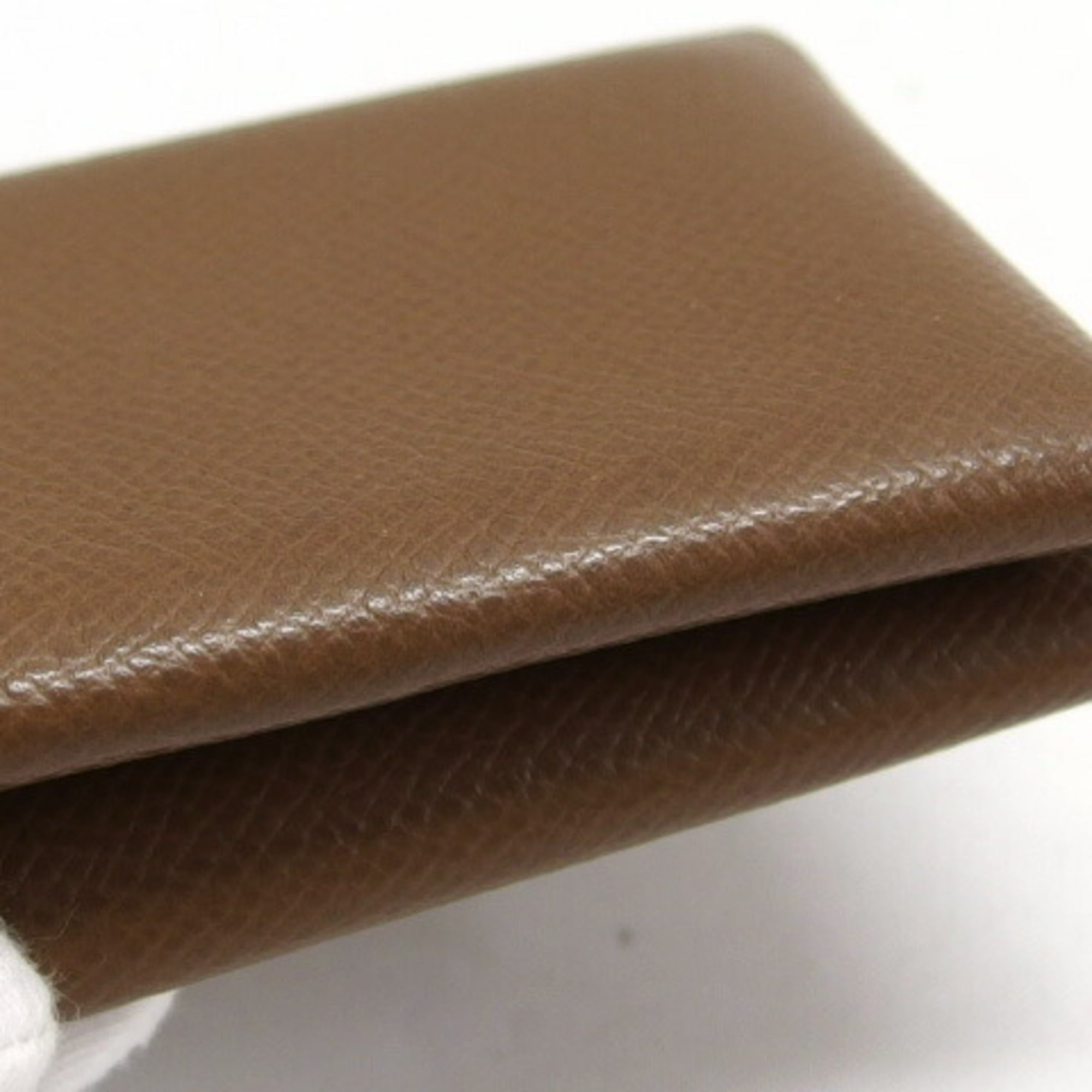 Hermes Brown Marron Epsom Leather Coin Purse/Coin Case (Pre-Owned)