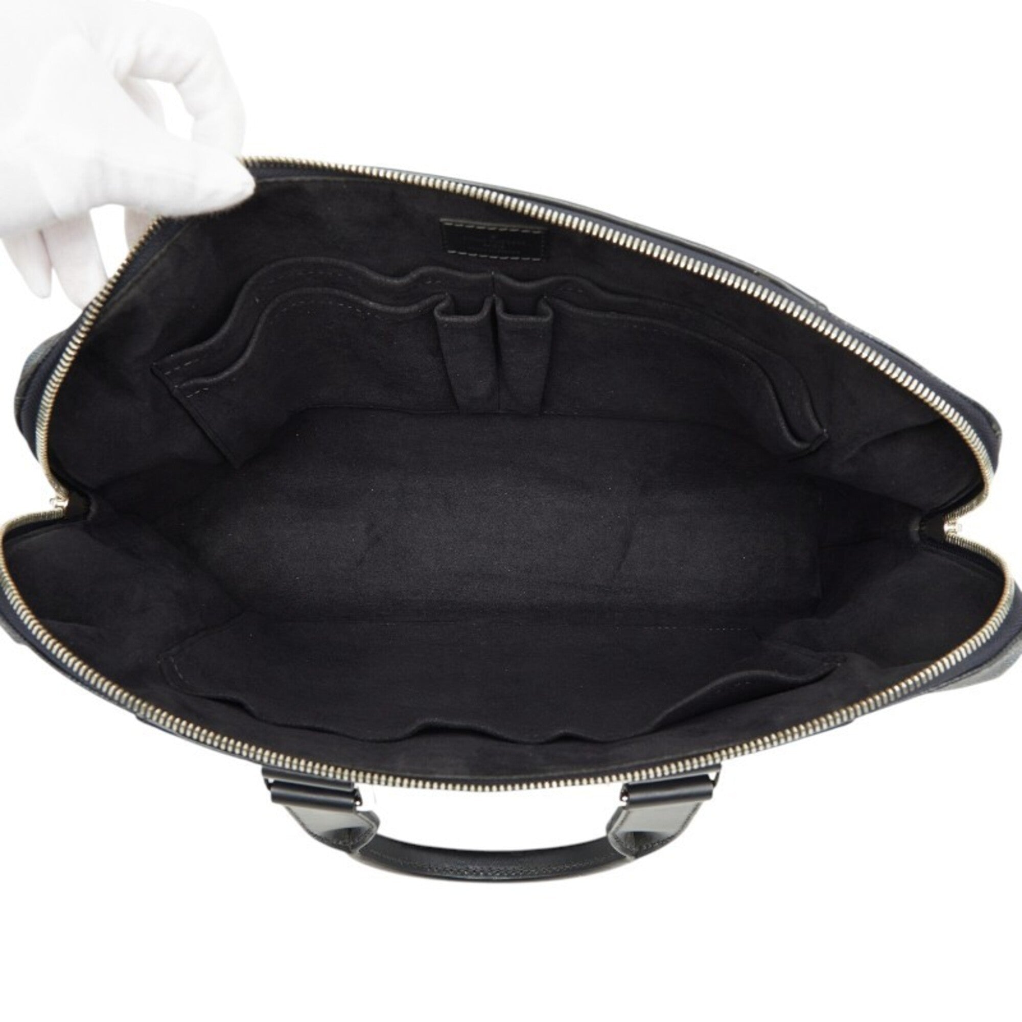Louis Vuitton Black Navy Pvc Leather Handbag Shoulder Bag (Pre-Owned)