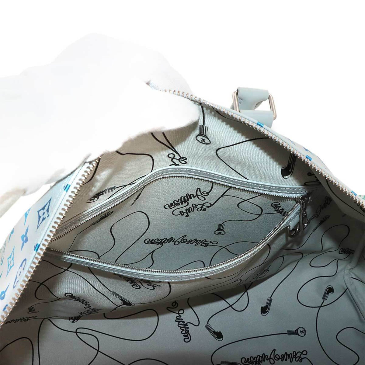 Louis Vuitton Gray Multi-Color Boston Bag Handbag (Pre-Owned)
