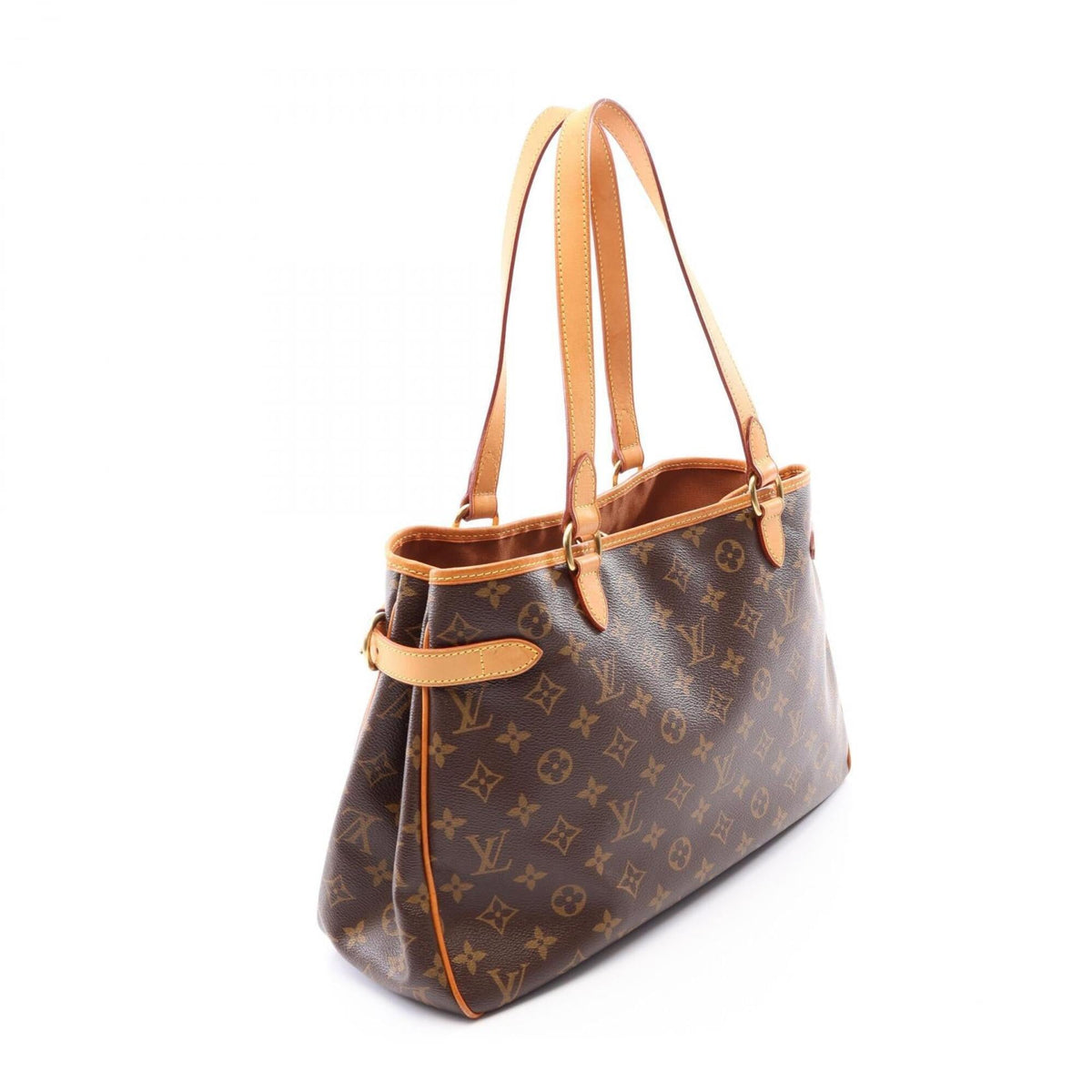 Louis Vuitton Brown Monogram Coated Canvas Leather Handbag Shoulder Bag (Pre-Owned)