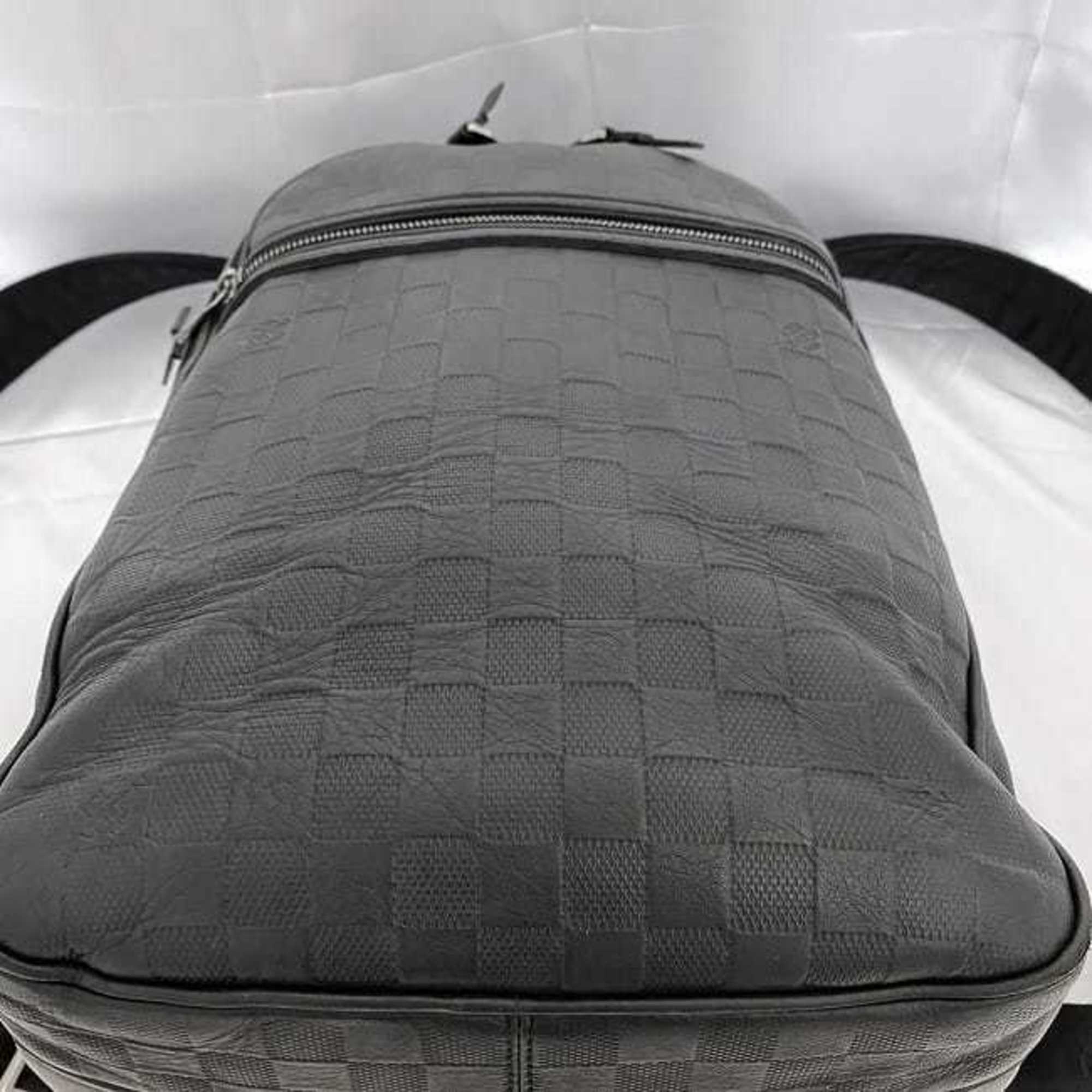 Louis Vuitton Black Damier Canvas Infini Noir Leather Backpack (Pre-Owned)