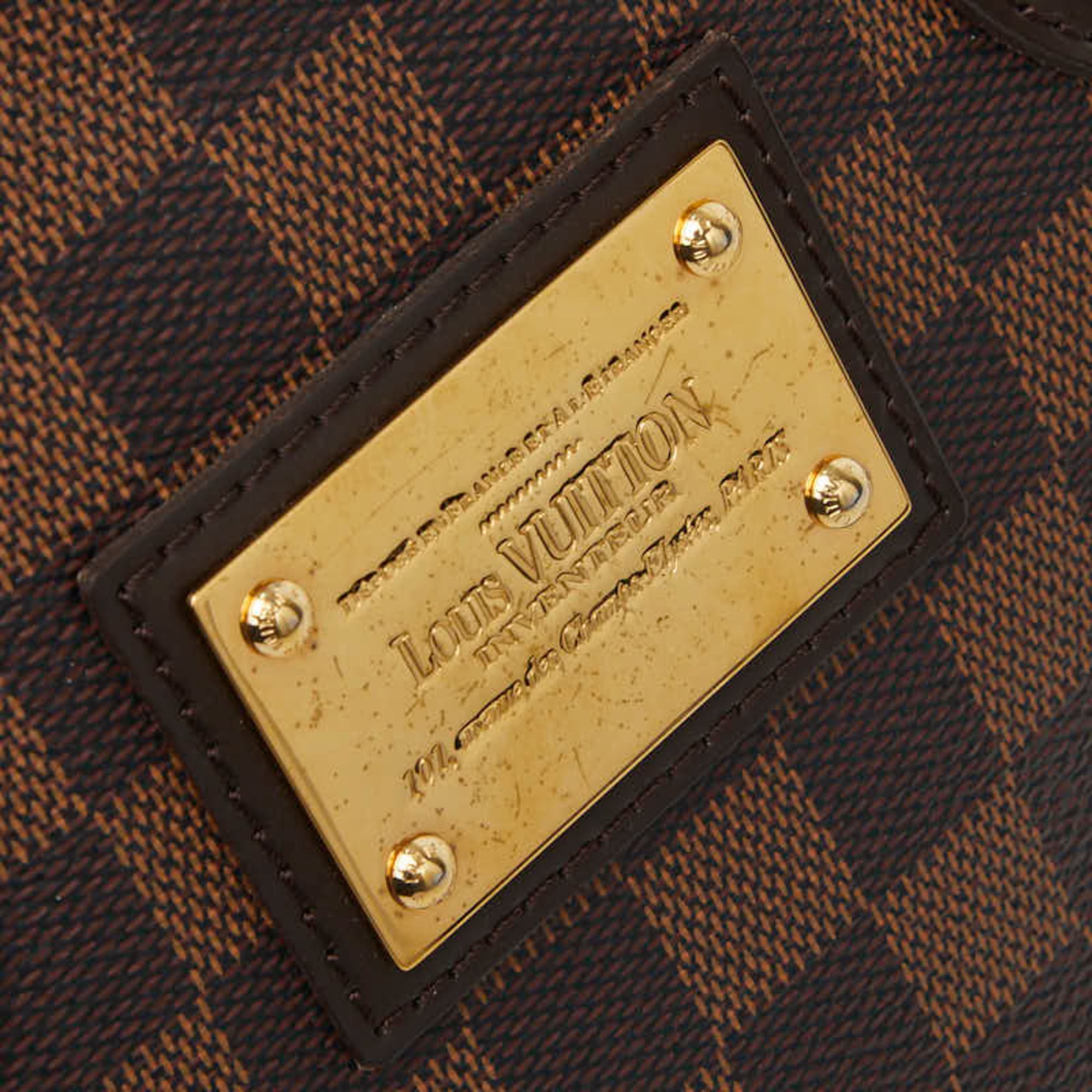 Louis Vuitton Brown Pvc Leather Handbag Tote Bag (Pre-Owned)