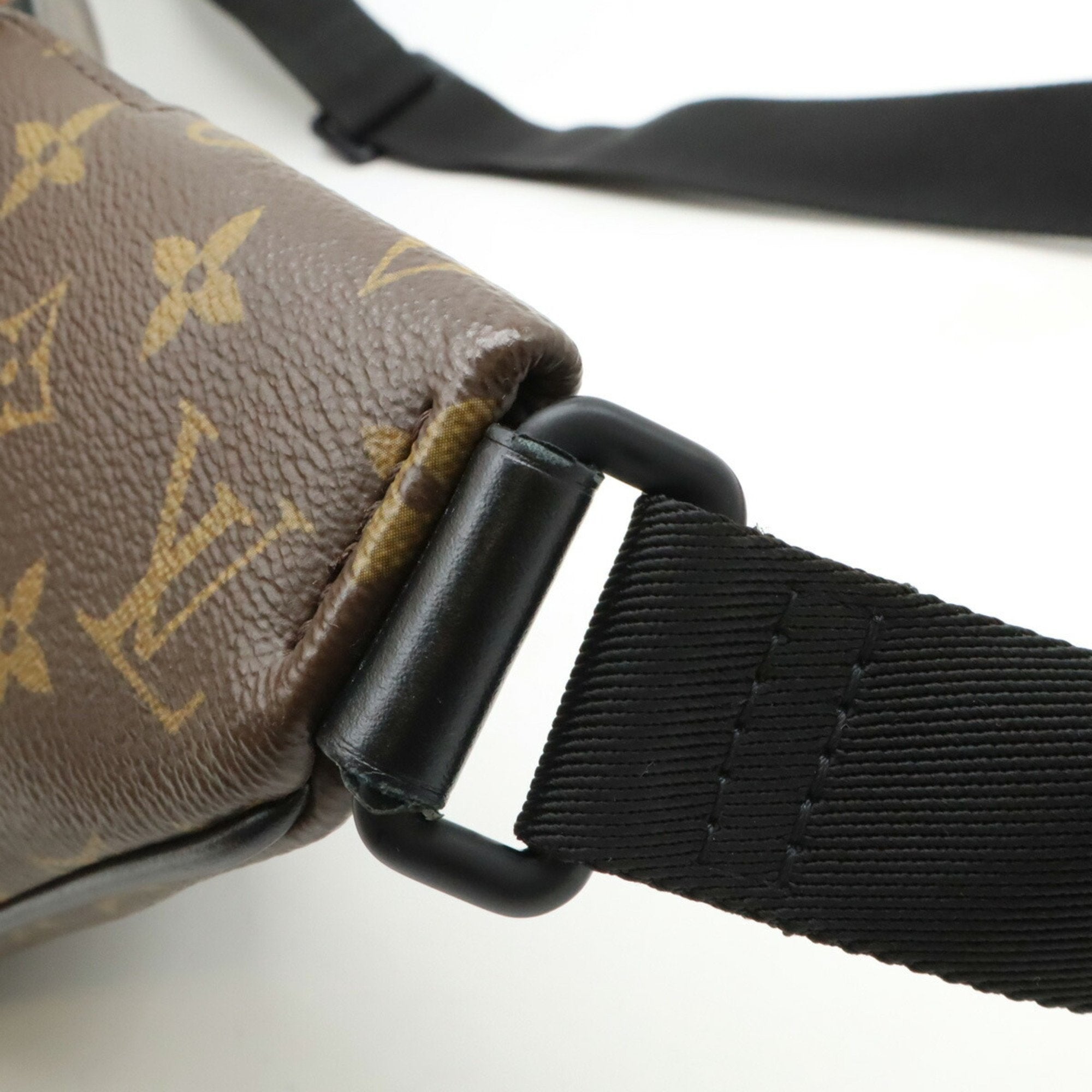 Louis Vuitton Monogram Black Brown Monogram Leather Fanny Pack Shoulder Bag (Pre-Owned)