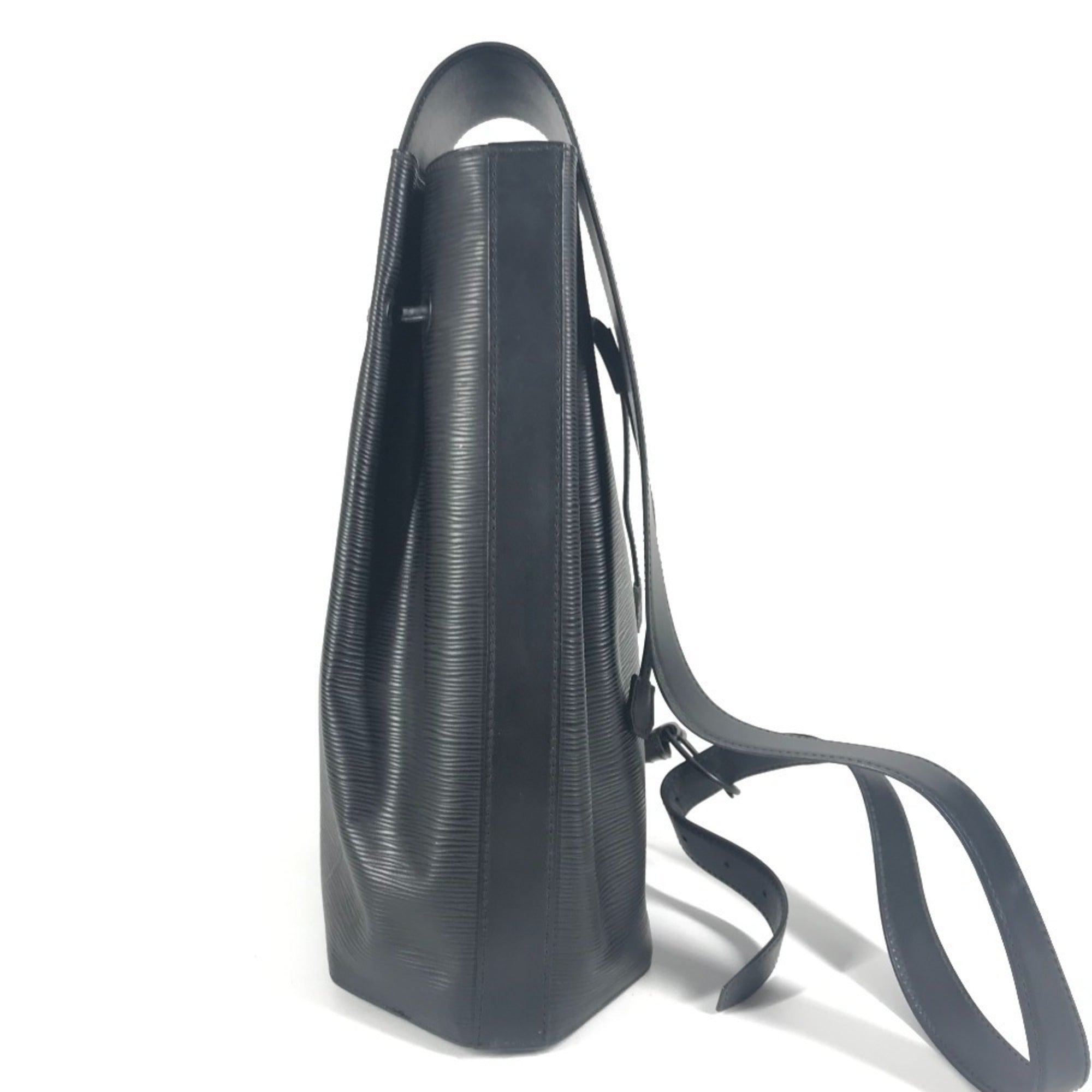 Louis Vuitton Black Noir Epi Leather Shoulder Bag (Pre-Owned)