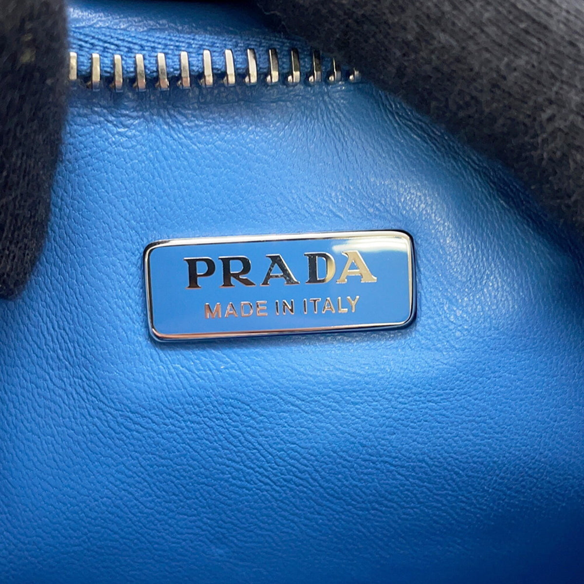 Prada Light Blue Nylon Handbag Pouch Shoulder Bag (Pre-Owned)