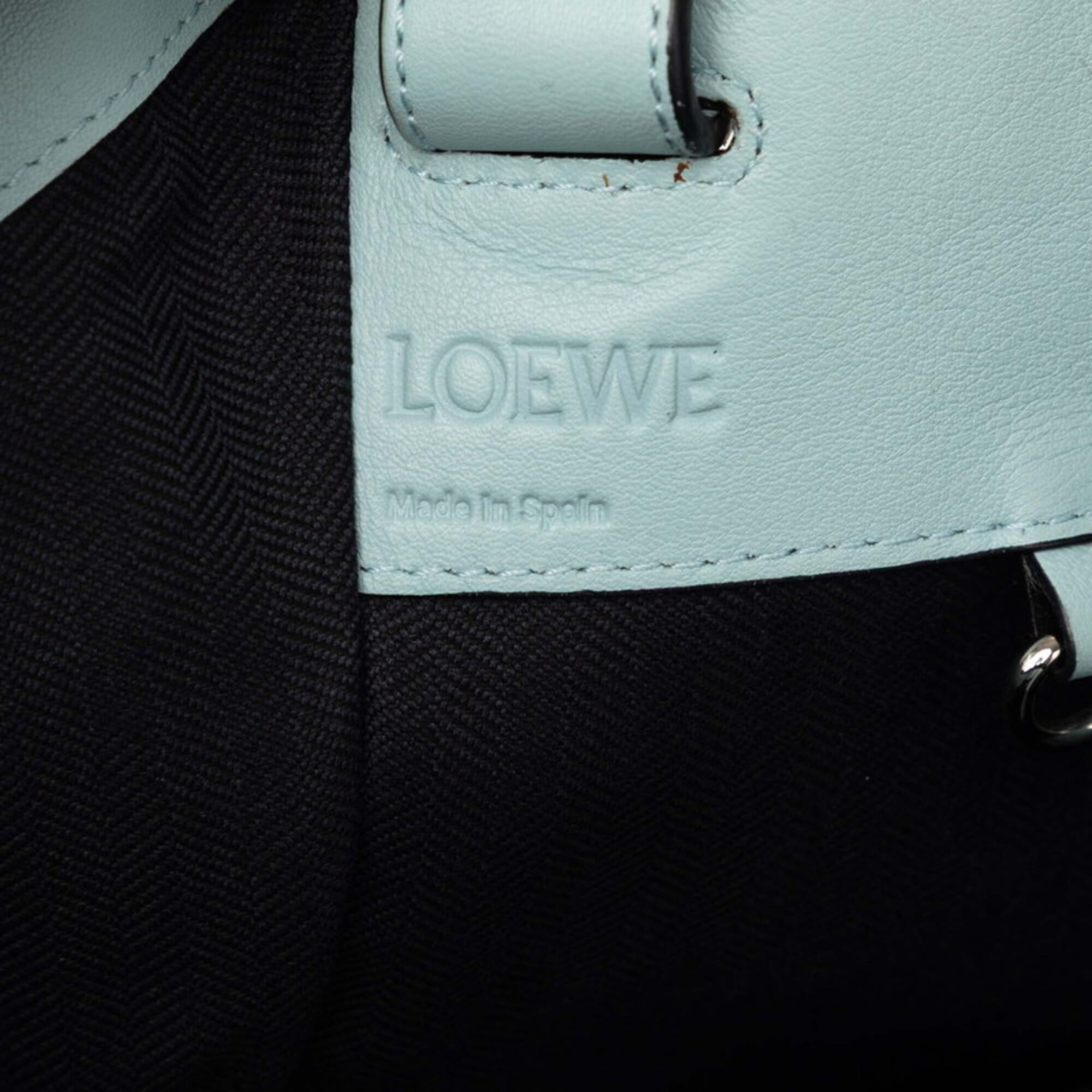 Loewe Blue Leather Handbag Pouch Shoulder Bag (Pre-Owned)
