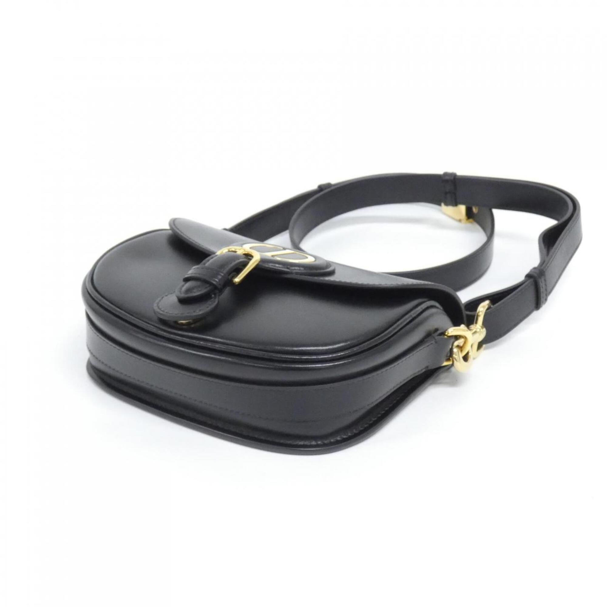 Christian Dior Black Leather Shoulder Bag (Pre-Owned)