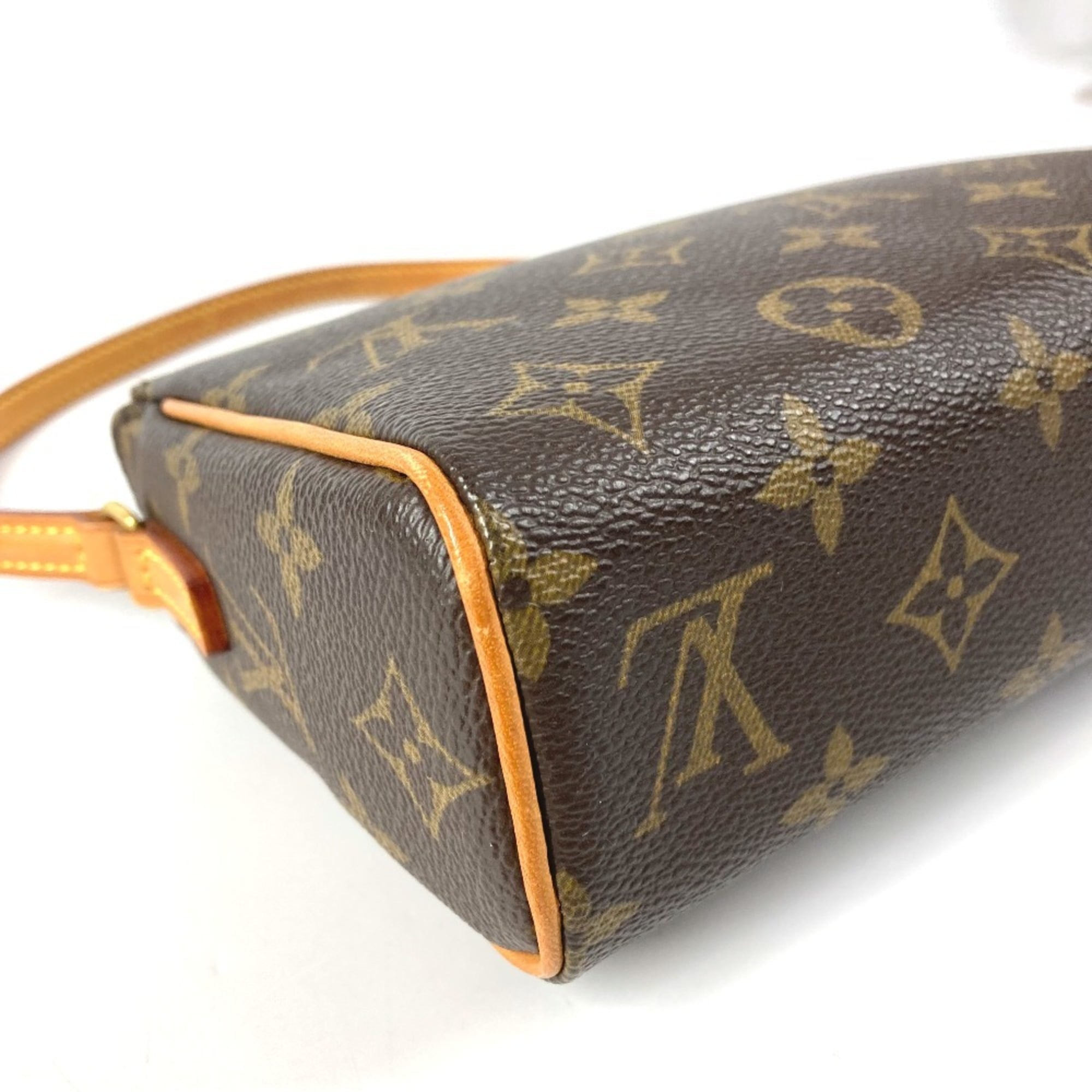 Louis Vuitton Brown Monogram Canvas Handbag Pouch Shoulder Bag (Pre-Owned)