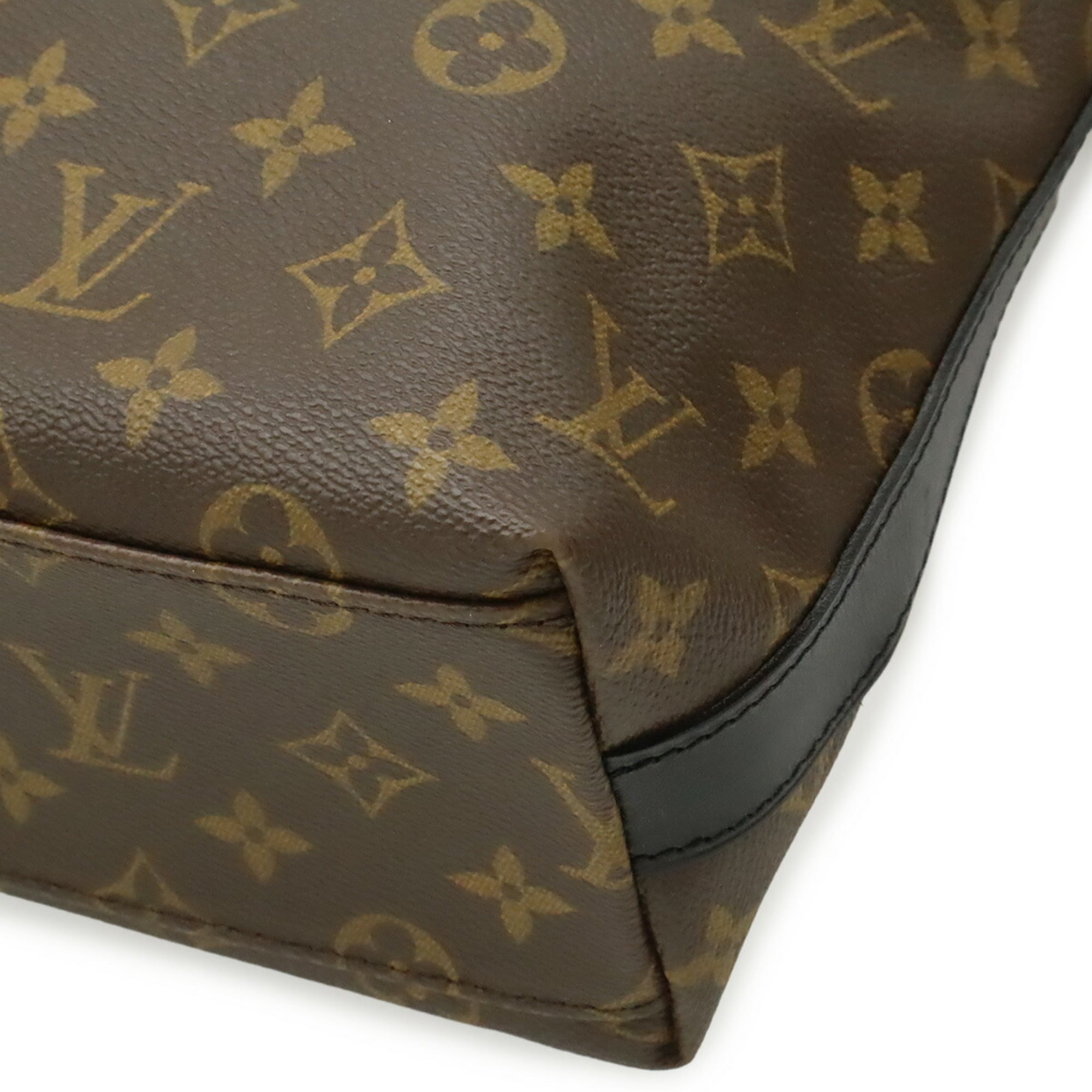 Louis Vuitton Black Brown Monogram Monogram Handbag Shoulder Bag Tote Bag (Pre-Owned)