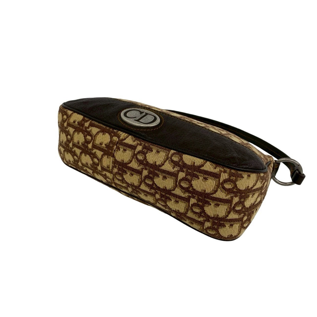 Christian Dior Brown Canvas Leather Handbag (Pre-Owned)