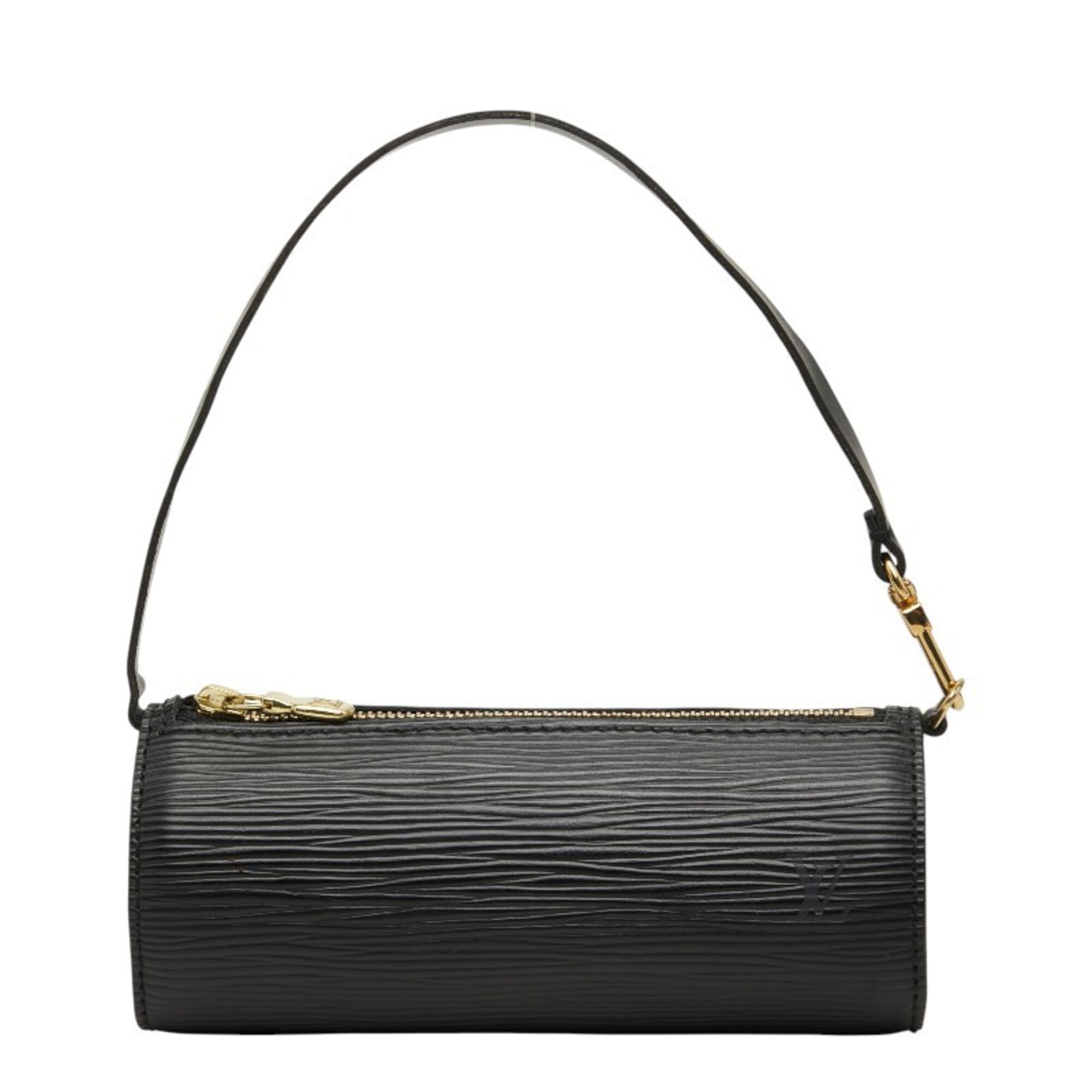 Louis Vuitton Black Noir Leather Handbag Pouch (Pre-Owned)