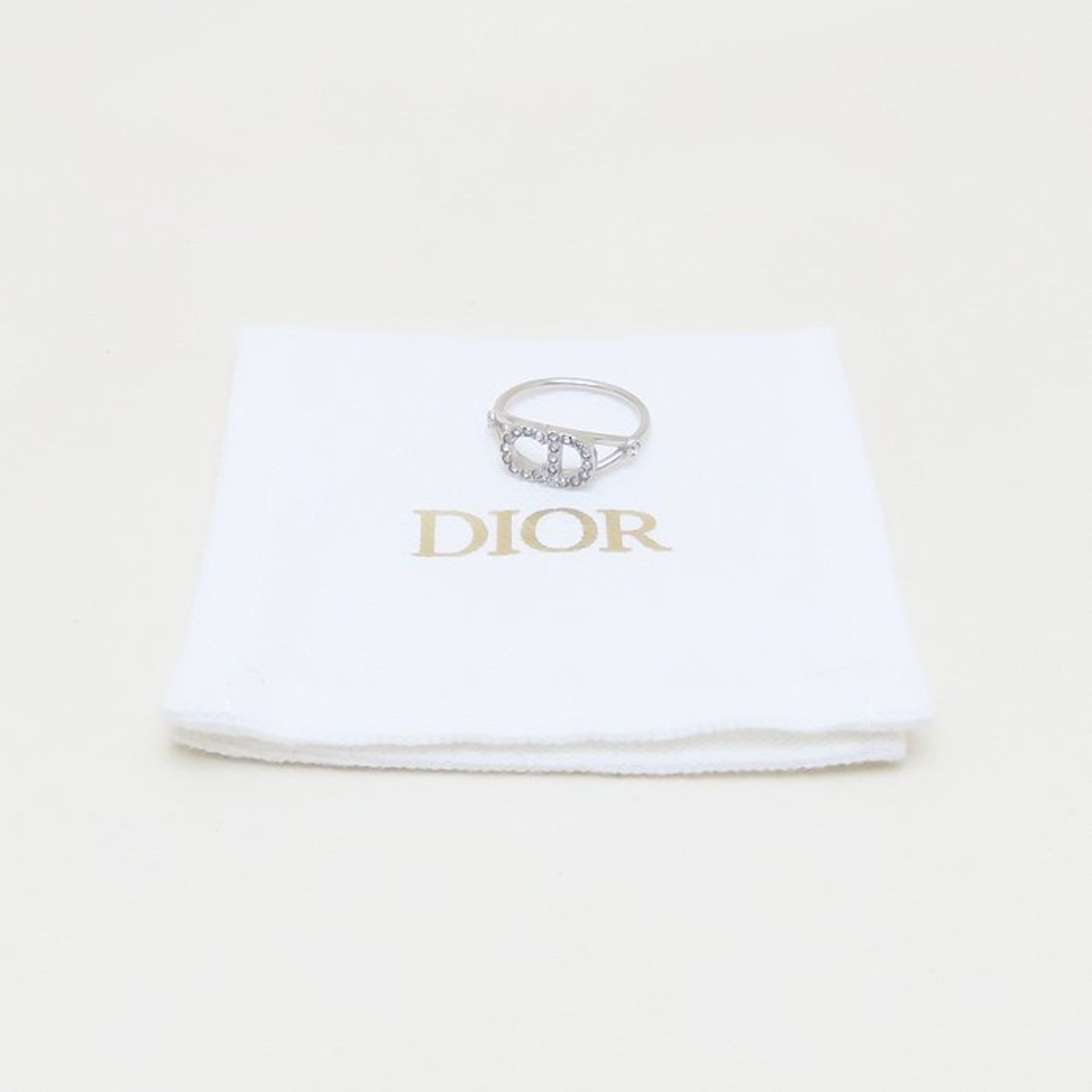 Christian Dior Silver Metal Band Ring (Pre-Owned)