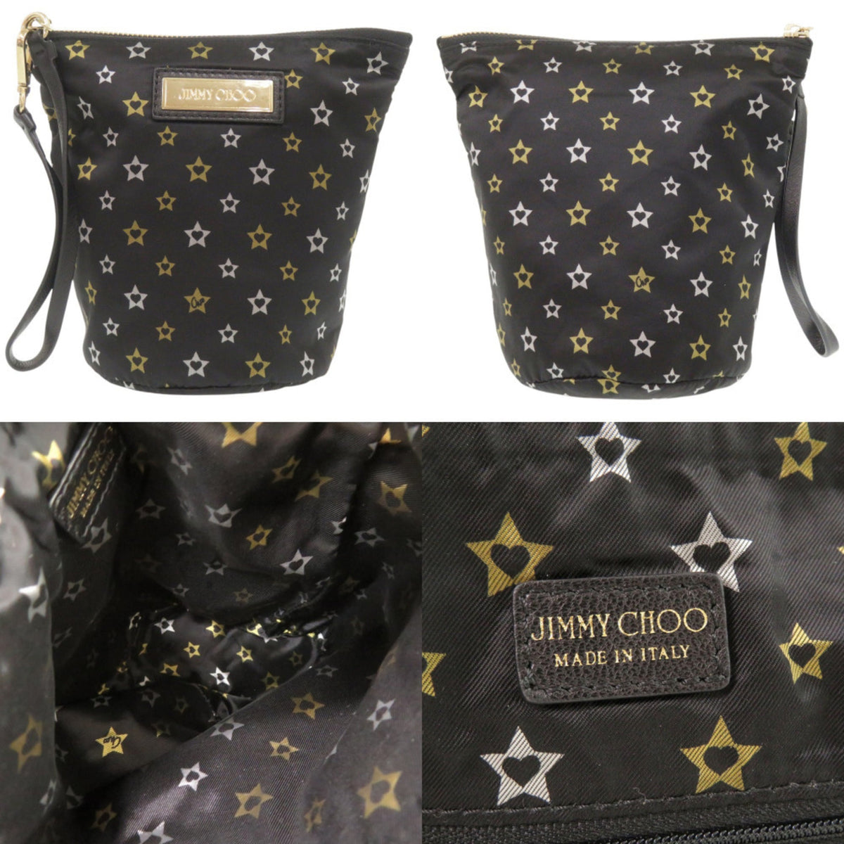 Jimmy Choo Black Nylon Tote Bag (Pre-Owned)