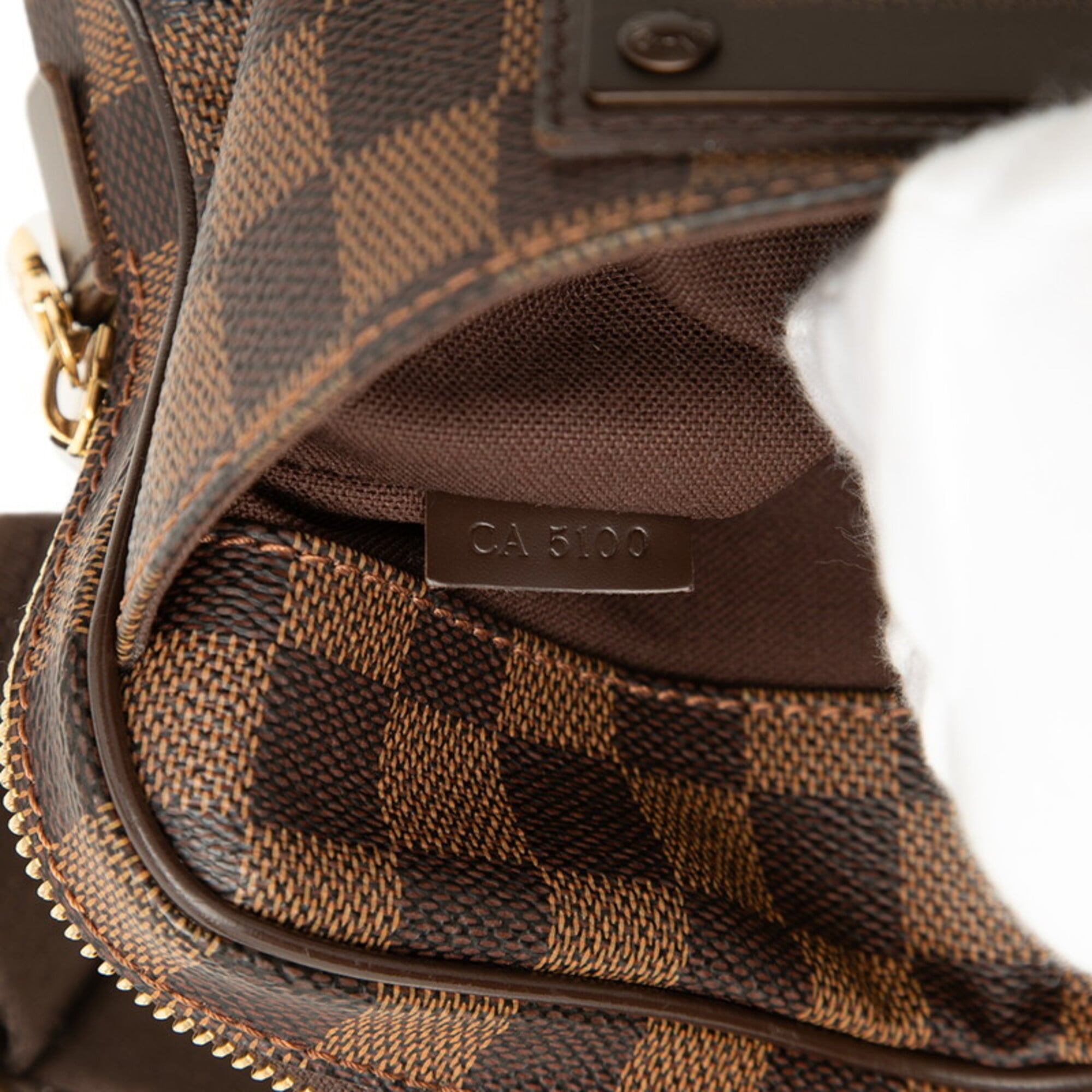 Louis Vuitton Damier Brown Pvc Leather Shoulder Bag Sling Bag (Pre-Owned)