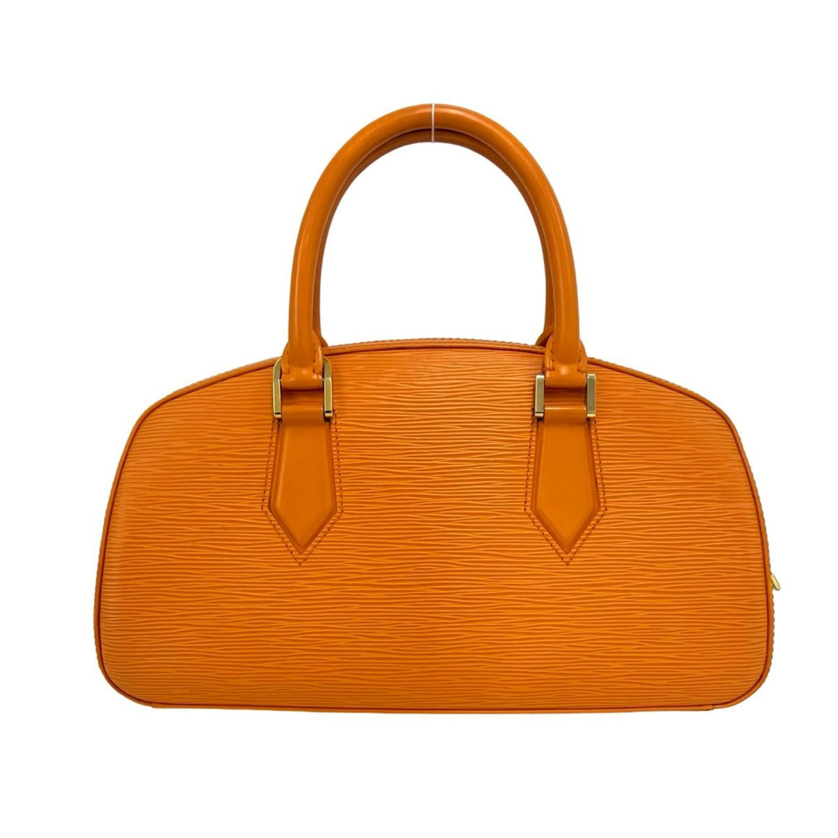 Louis Vuitton Orange Leather Boston Bag Handbag (Pre-Owned)
