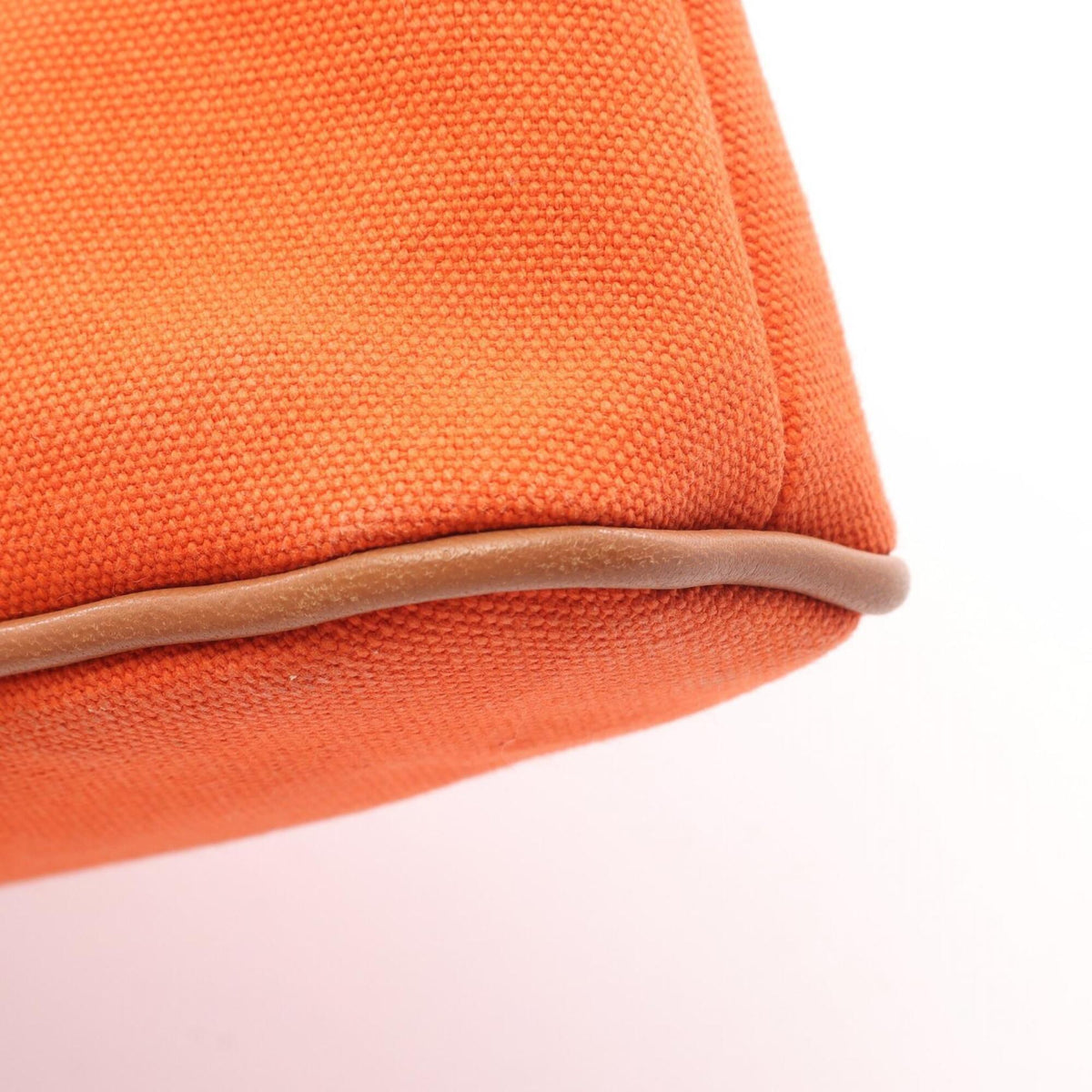 Hermes Orange Canvas Handbag Pouch (Pre-Owned)